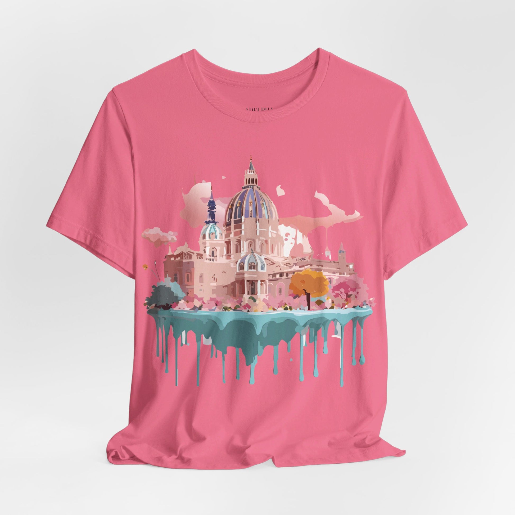Natural Cotton Tee Shirt - Beautiful Places Collection - Vienna Printify