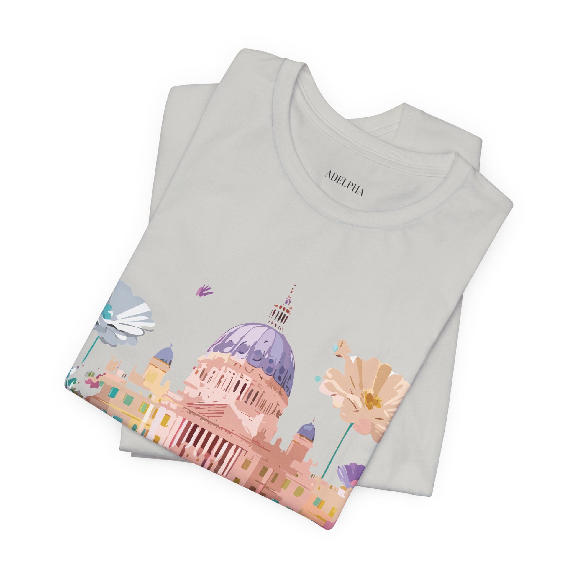 Natural Cotton Tee Shirt - Beautiful Places Collection - Madrid Printify
