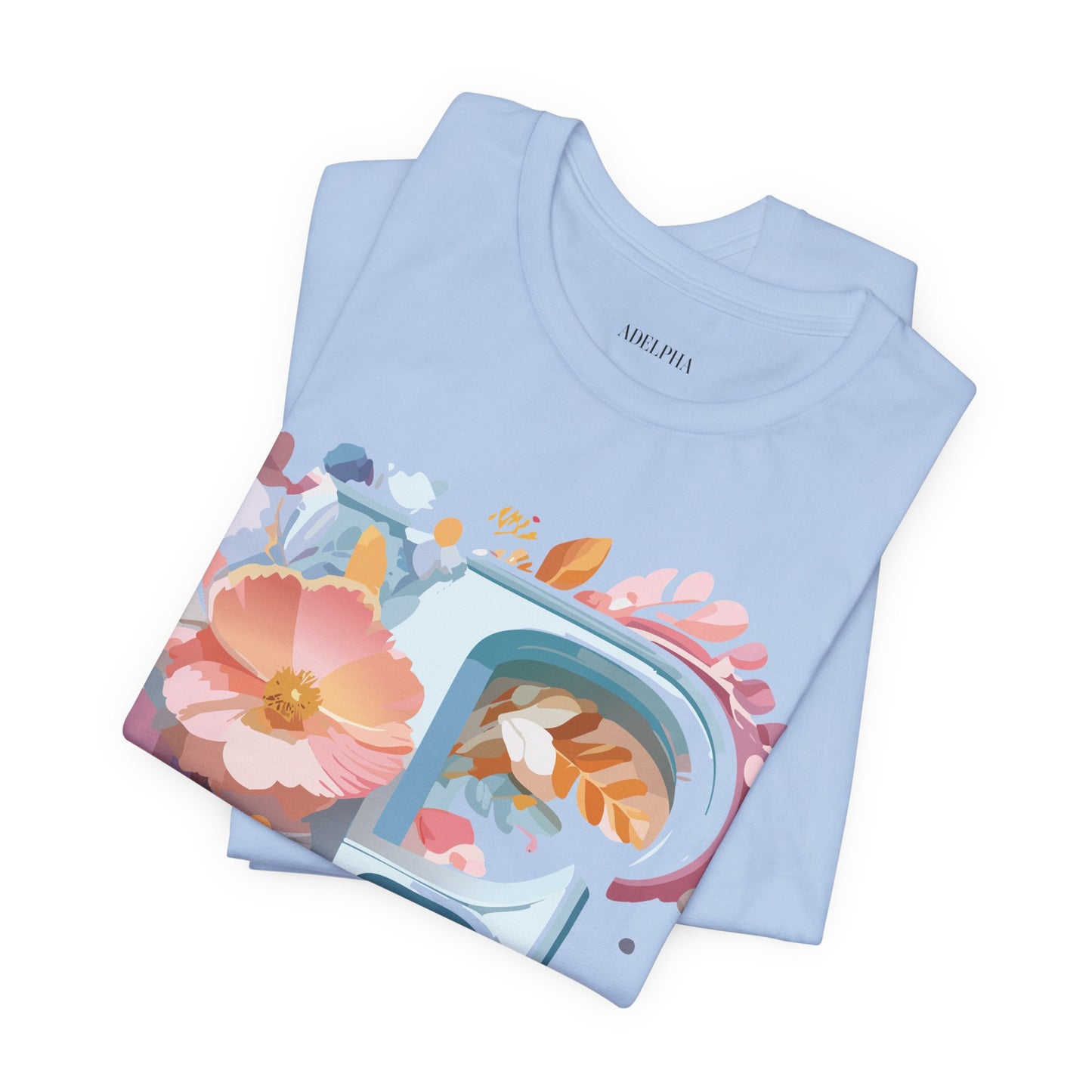 Natural Cotton Tee Shirt - Letters Collection - F Printify