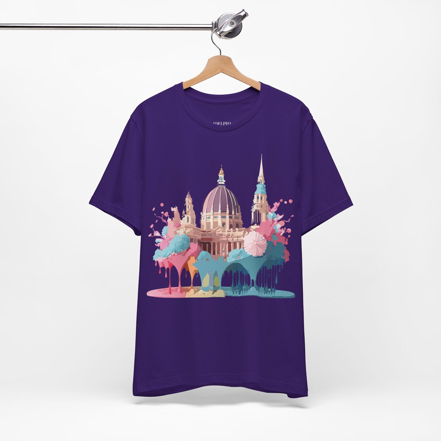 Natural Cotton Tee Shirt - Beautiful Places Collection - Vienna Printify