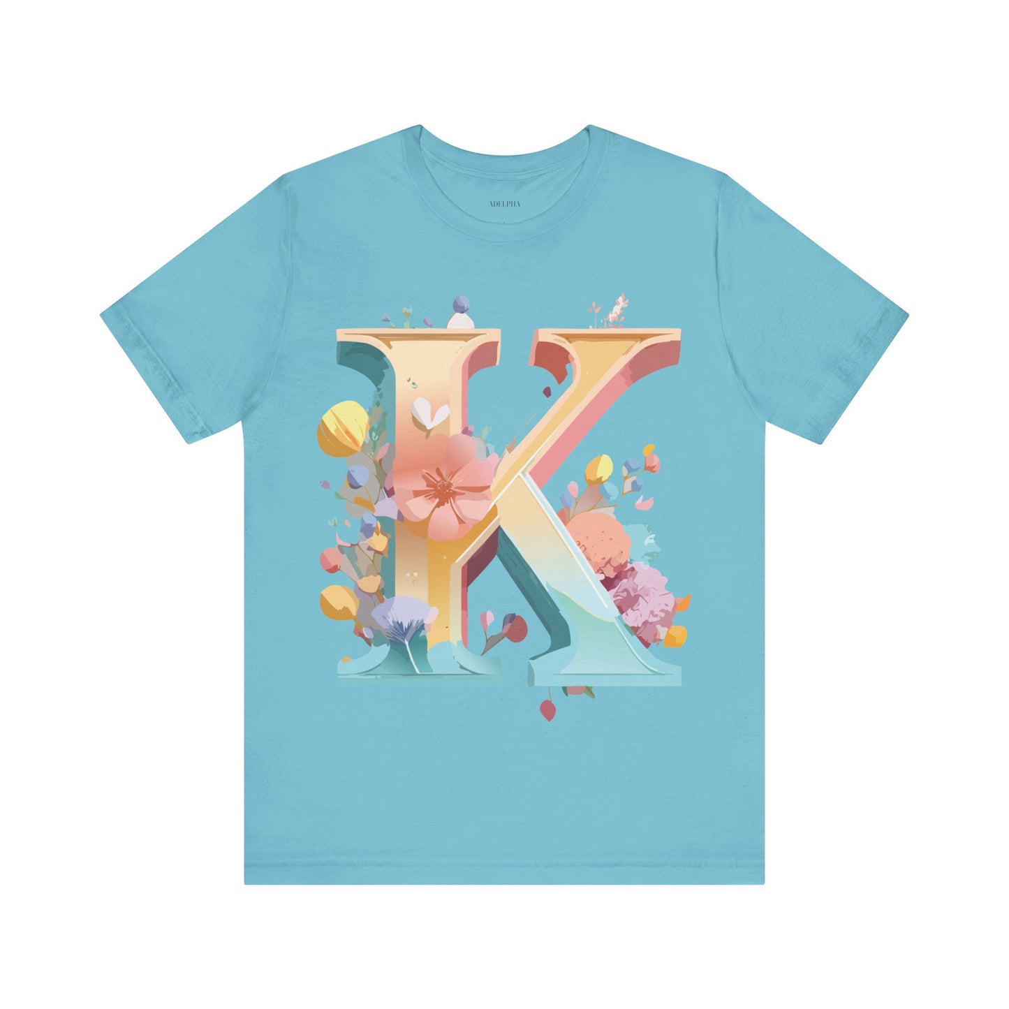 Natural Cotton Tee Shirt - Letters Collection - K Printify