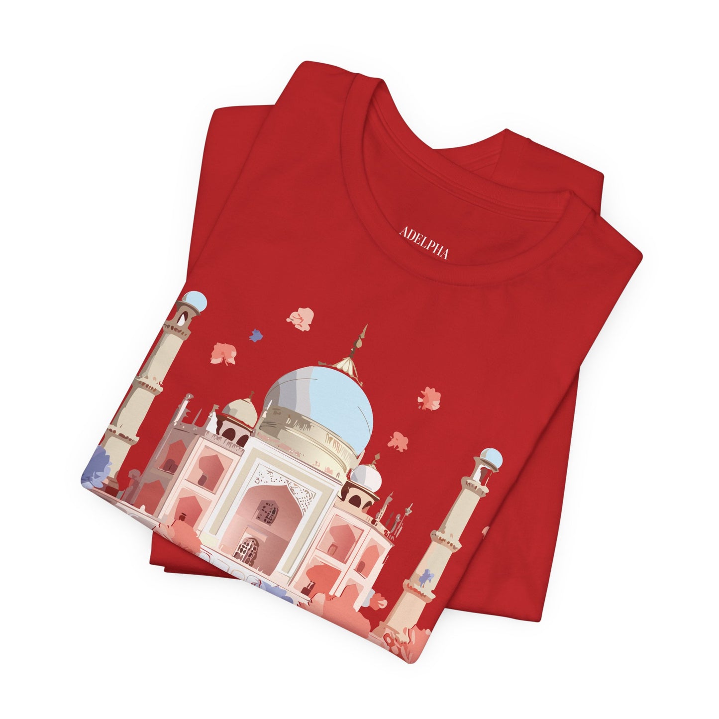 Natural Cotton Tee Shirt - Taj Mahal, India Printify