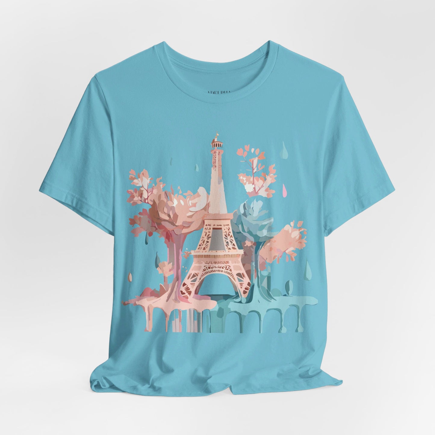 Natural Cotton Tee Shirt - Beautiful Places Collection - Paris Printify