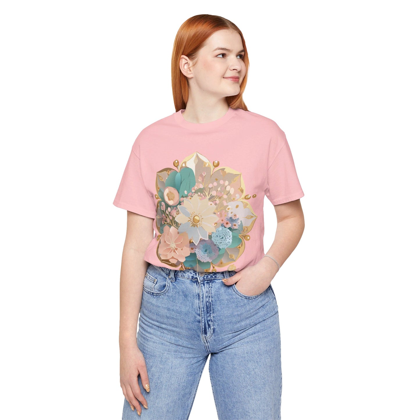 Natural Cotton Tee Shirt - Medallion Collection Printify