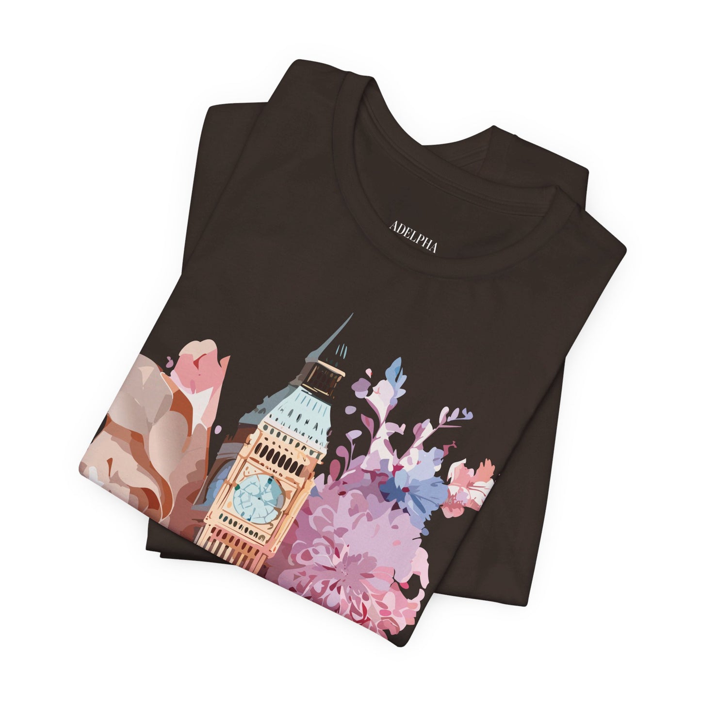 Natural Cotton Tee Shirt - Beautiful Places Collection - London Printify