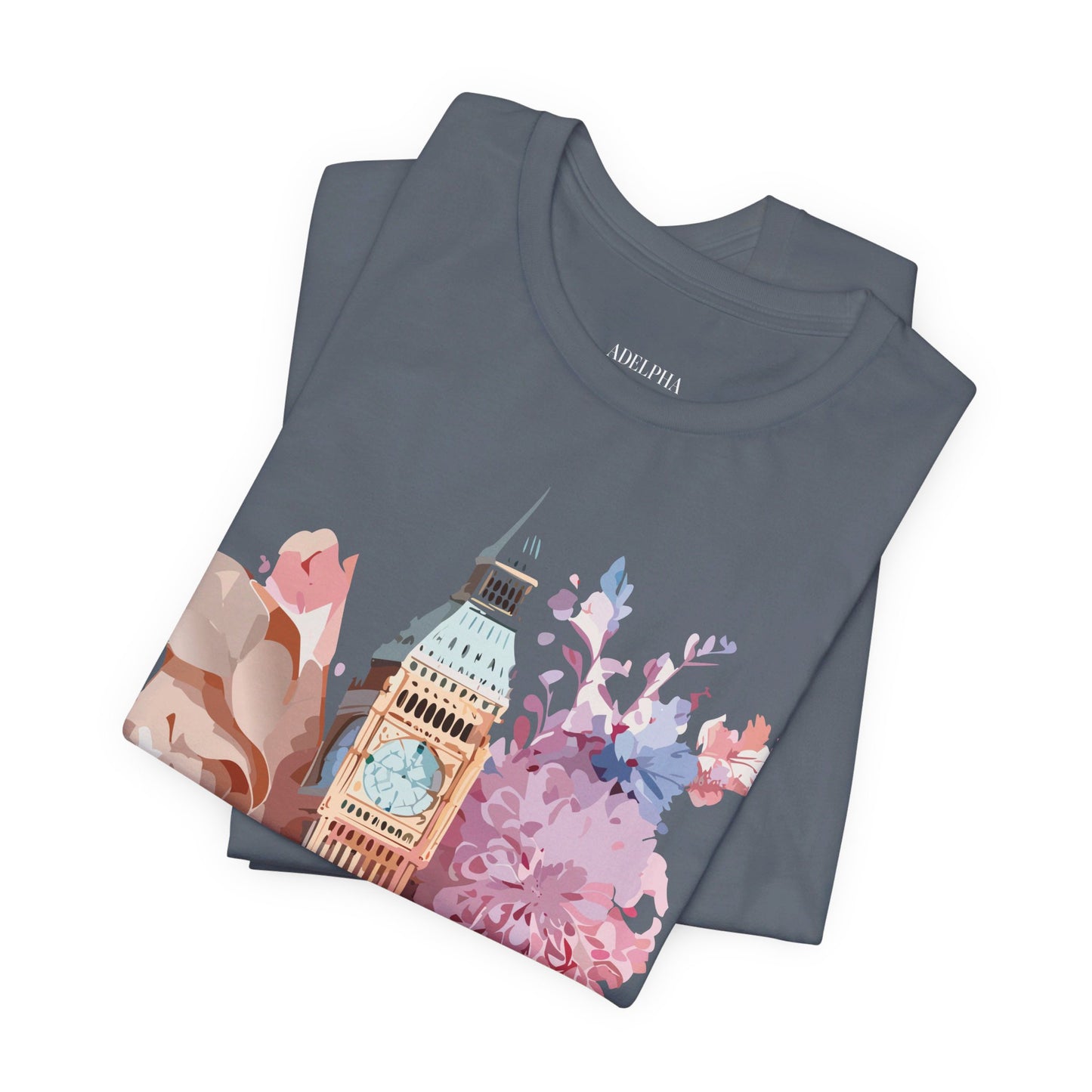 Natural Cotton Tee Shirt - Beautiful Places Collection - London Printify