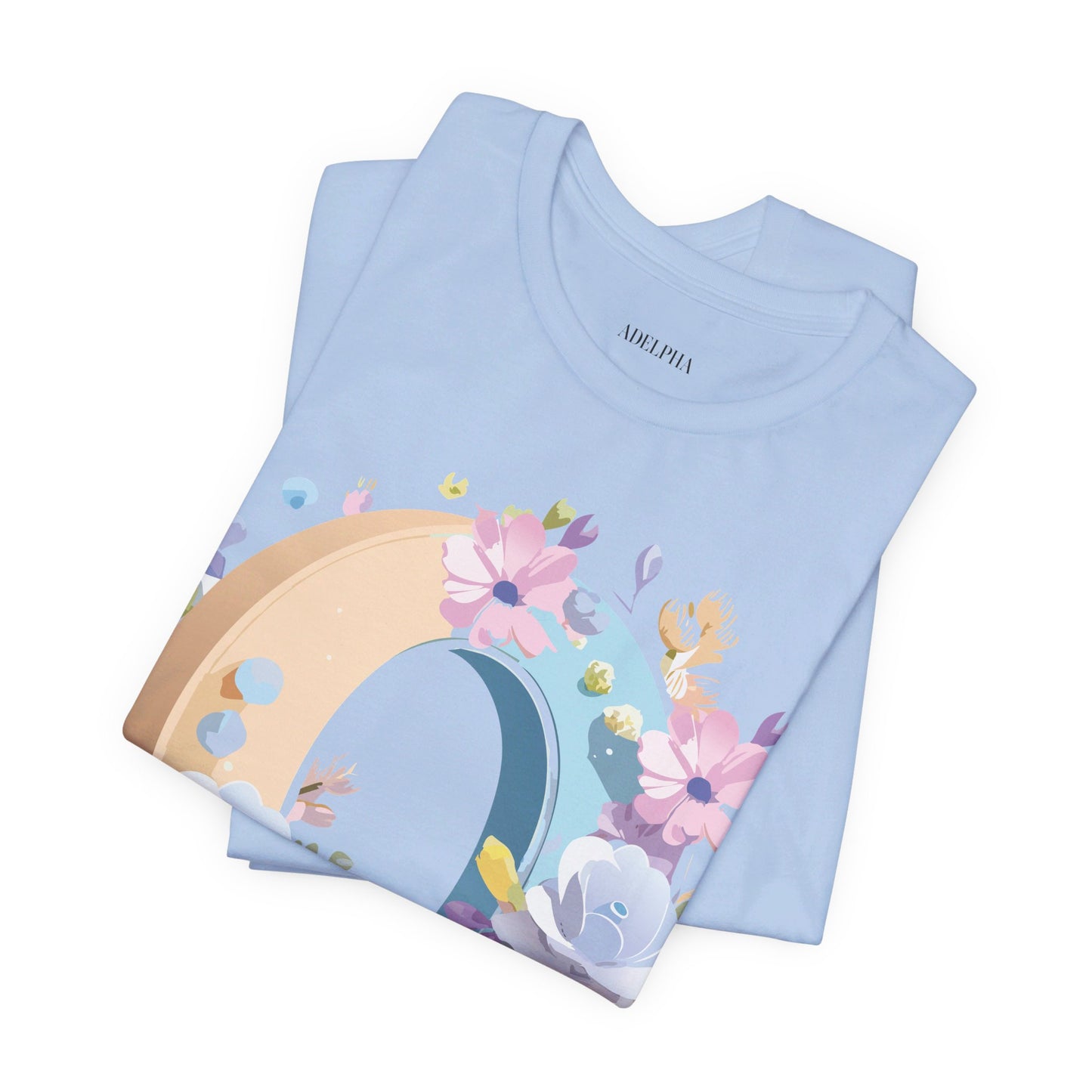 Natural Cotton Tee Shirt - Letters Collection - O Printify