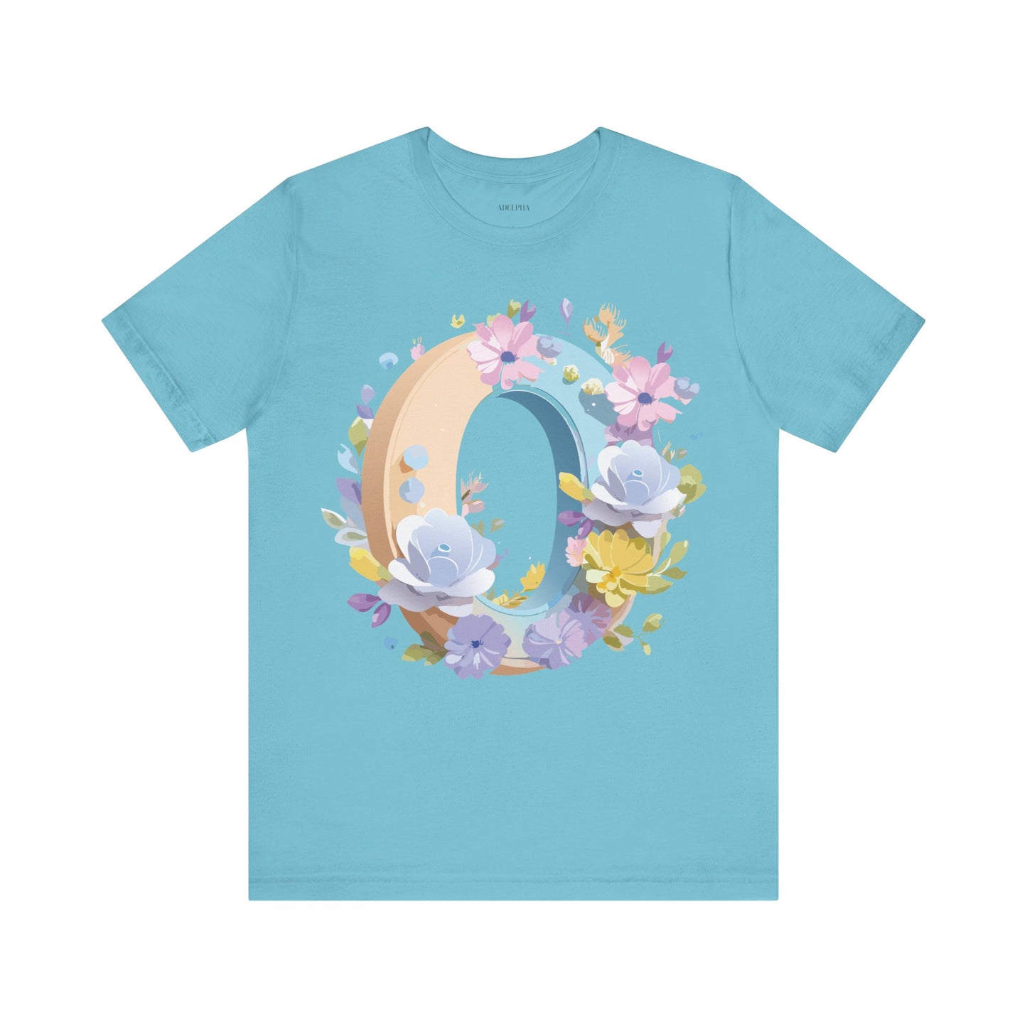 Natural Cotton Tee Shirt - Letters Collection - O Printify