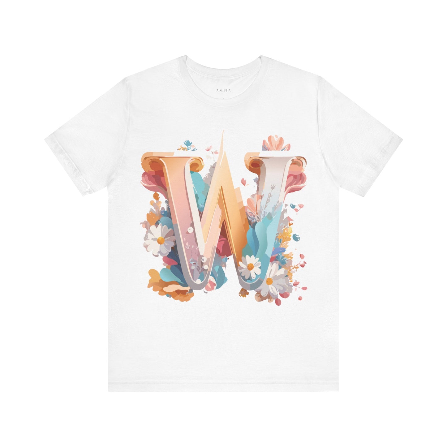 Natural Cotton Tee Shirt - Letters Collection - W Printify