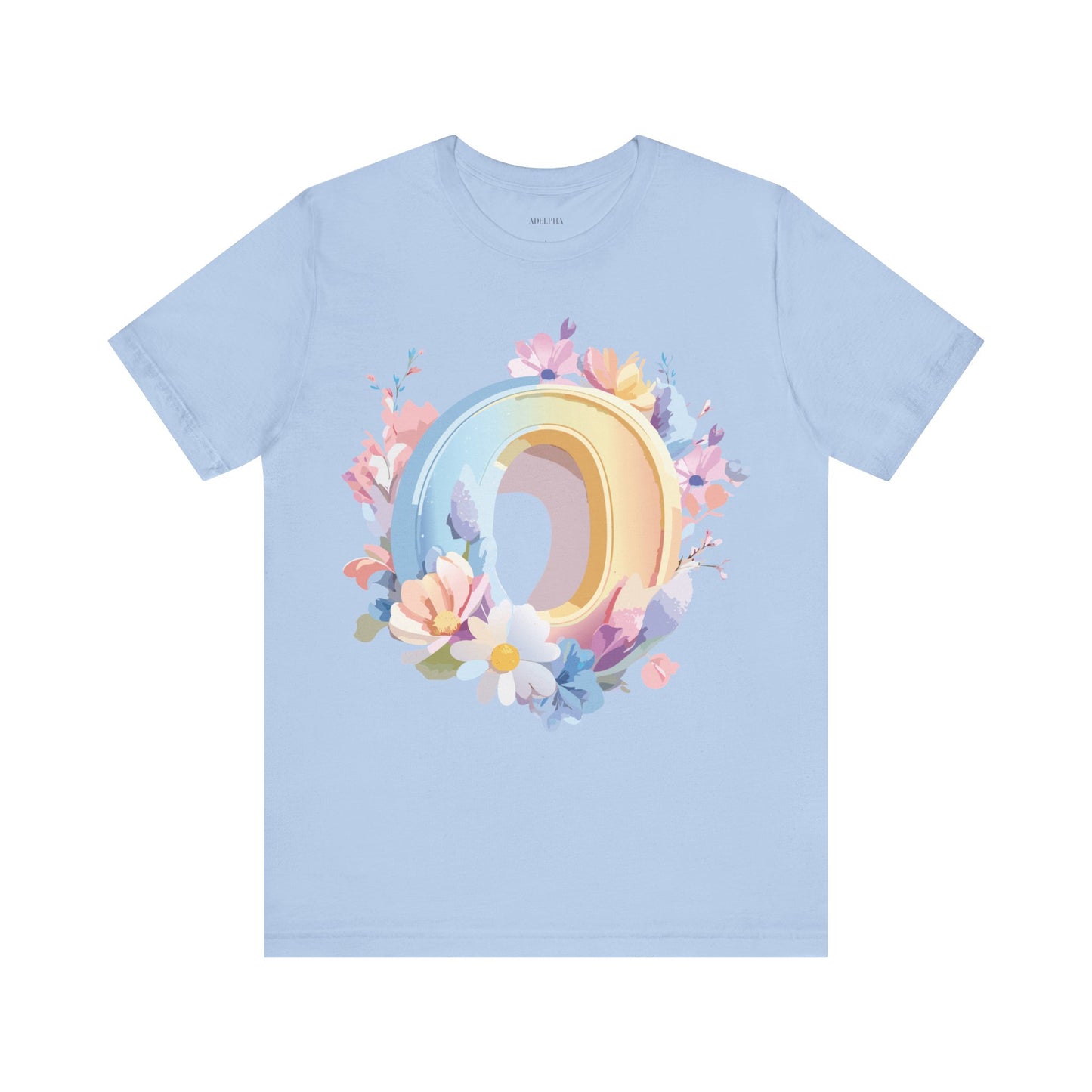 Natural Cotton Tee Shirt - Letters Collection - O Printify