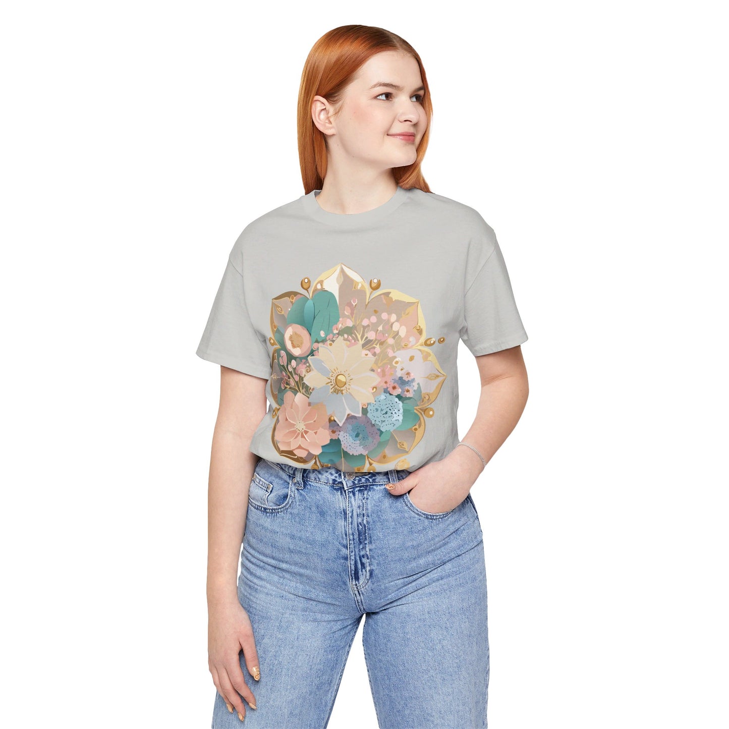 Natural Cotton Tee Shirt - Medallion Collection Printify