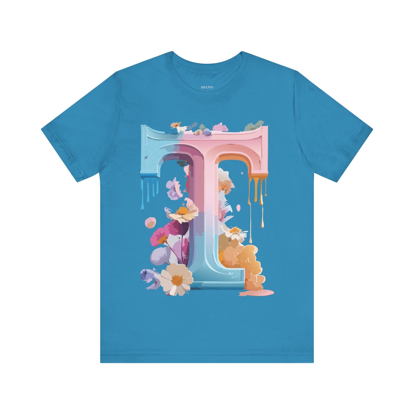 Natural Cotton Tee Shirt - Letters Collection - T Printify