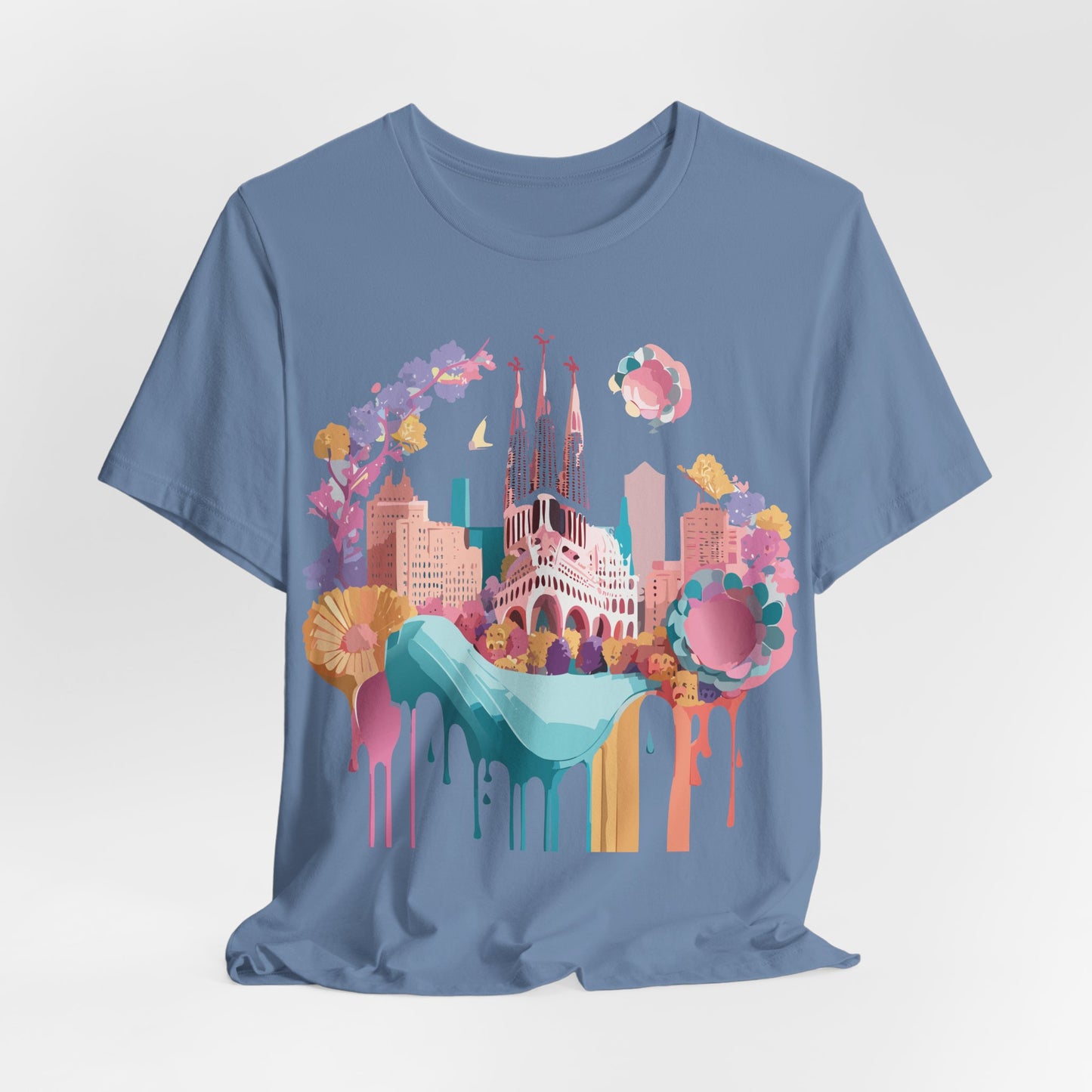 Tourist Shirt, Shirt with Barcelona - ADELPHA