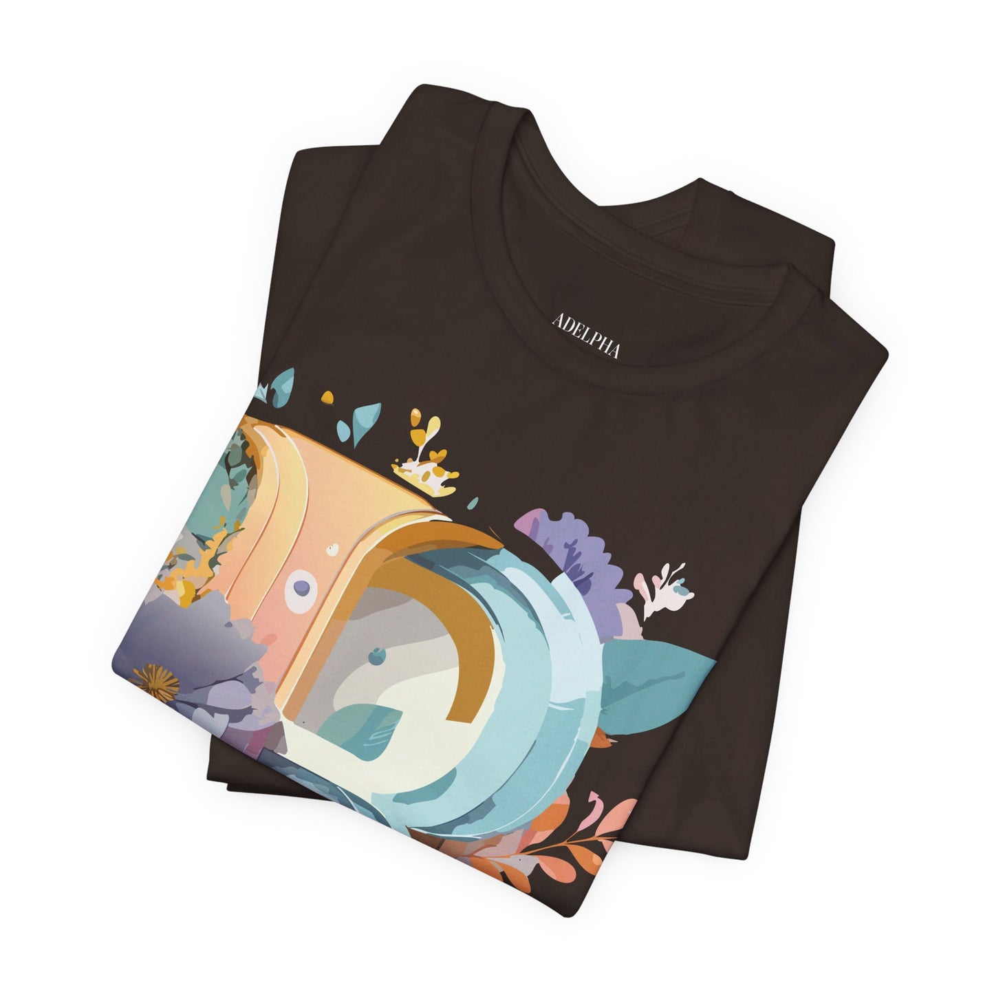 Natural Cotton Tee Shirt - Letters Collection - R Printify