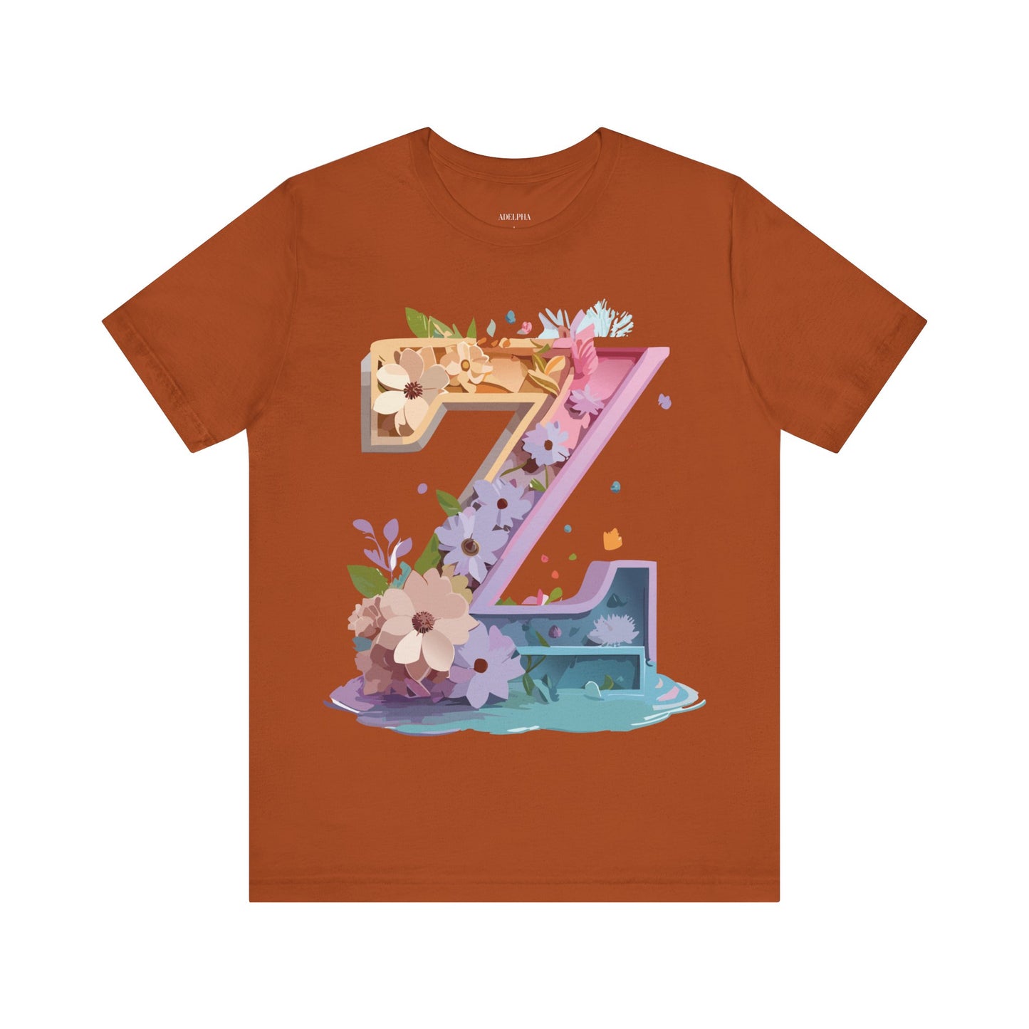 Natural Cotton Tee Shirt - Letters Collection - Z Printify