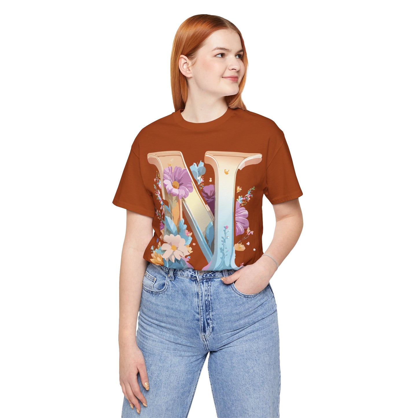Letter Shirt, Letter N Shirt - ADELPHA