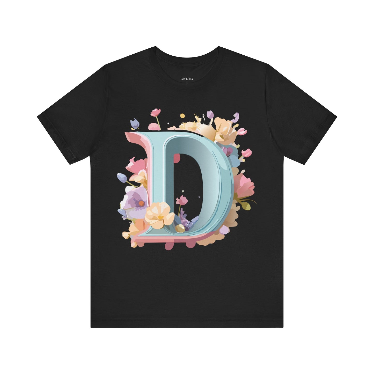 Natural Cotton Tee Shirt - Letters Collection - D Printify