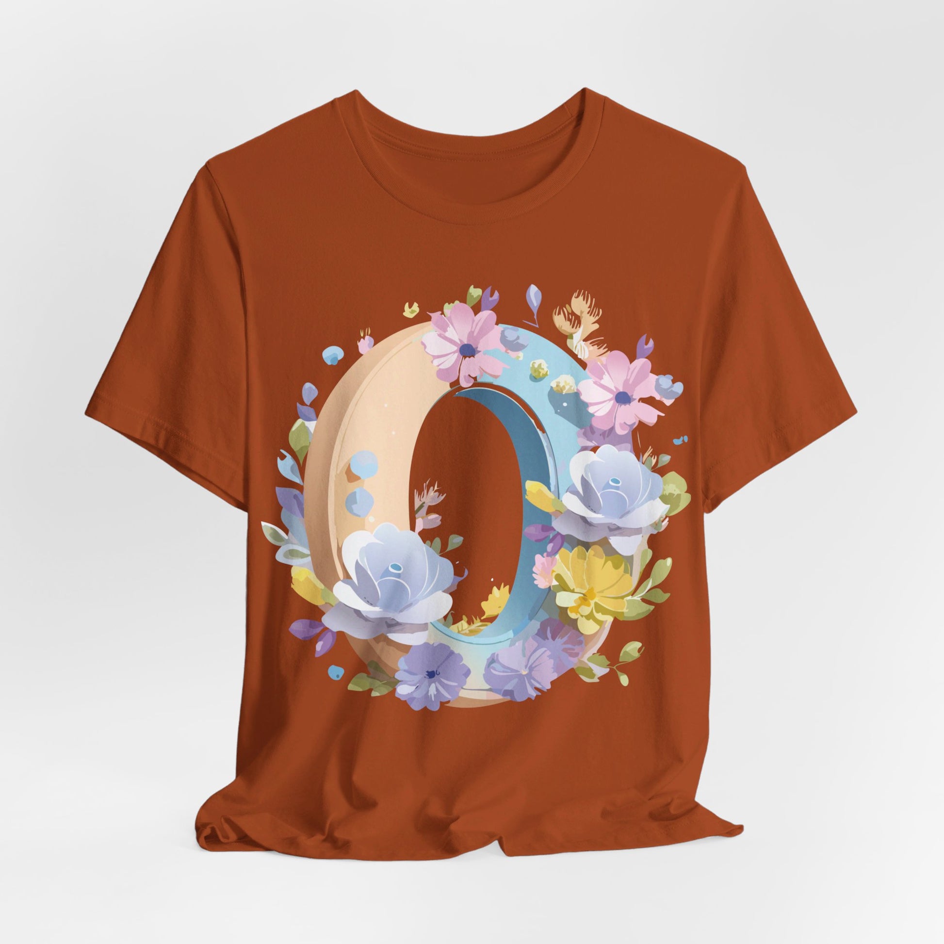 Natural Cotton Tee Shirt - Letters Collection - O Printify