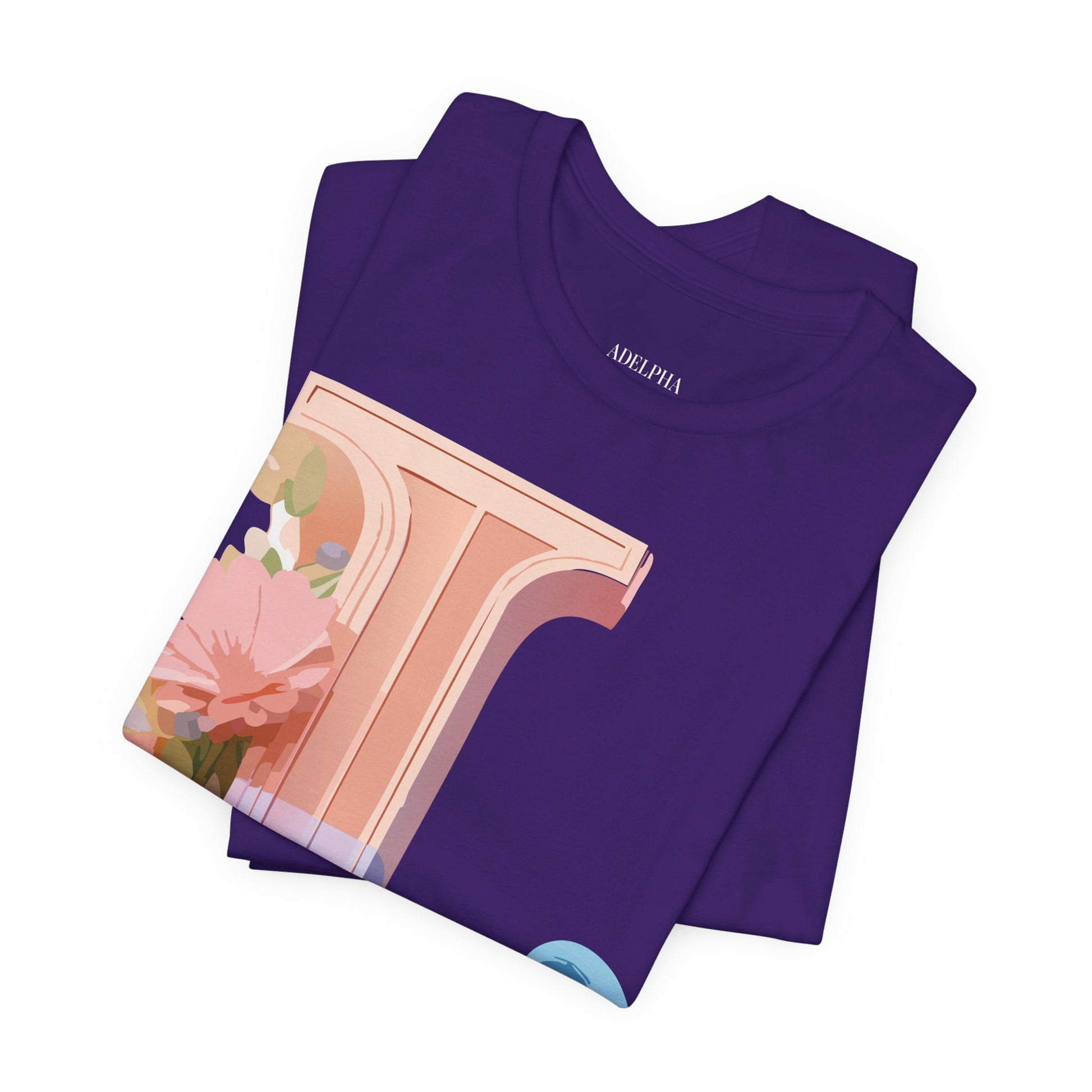 Natural Cotton Tee Shirt - Letters Collection - L Printify