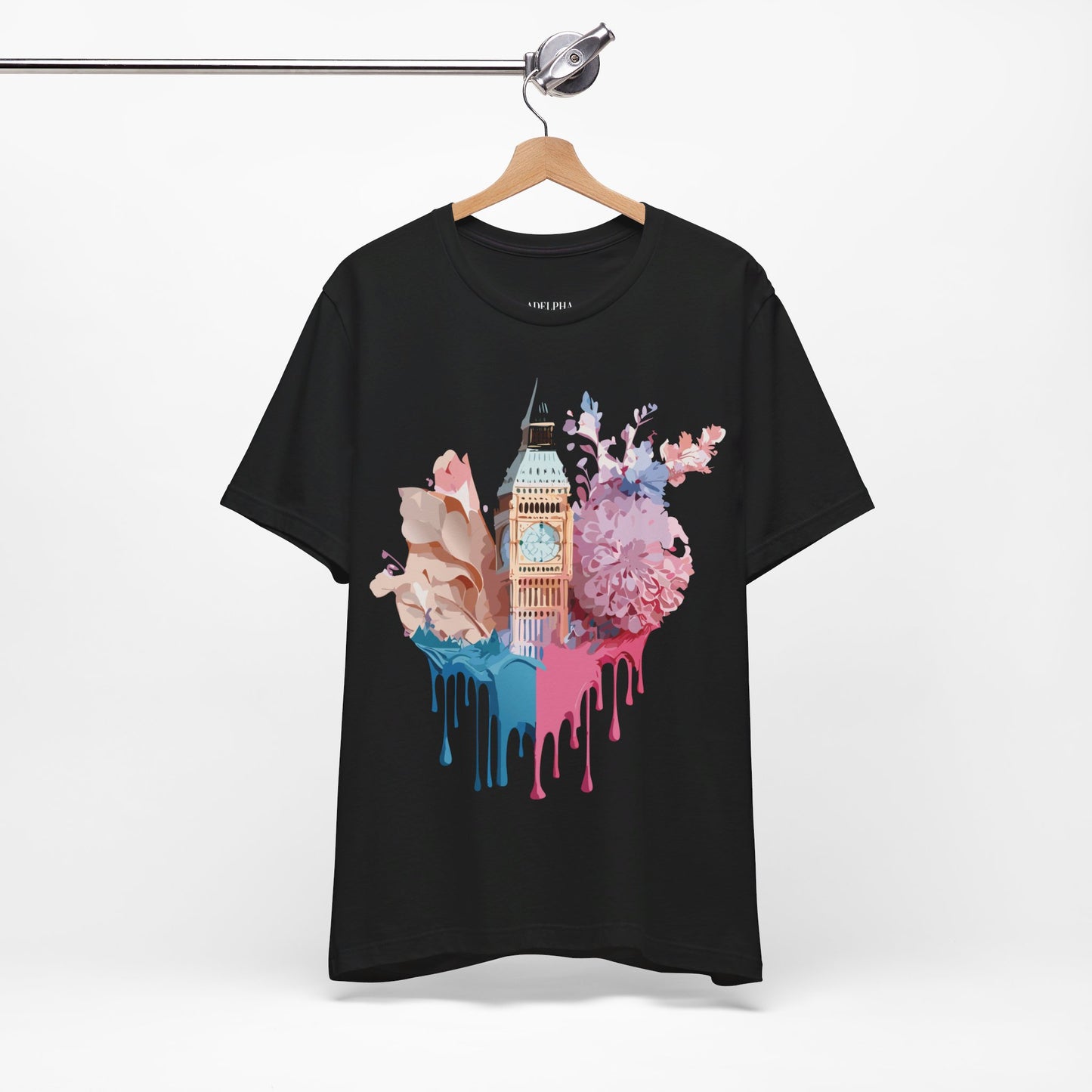 Natural Cotton Tee Shirt - Beautiful Places Collection - London Printify