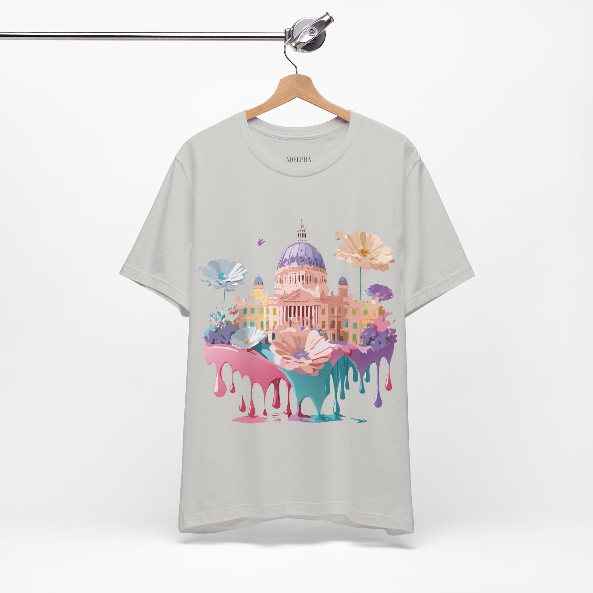 Natural Cotton Tee Shirt - Beautiful Places Collection - Madrid Printify
