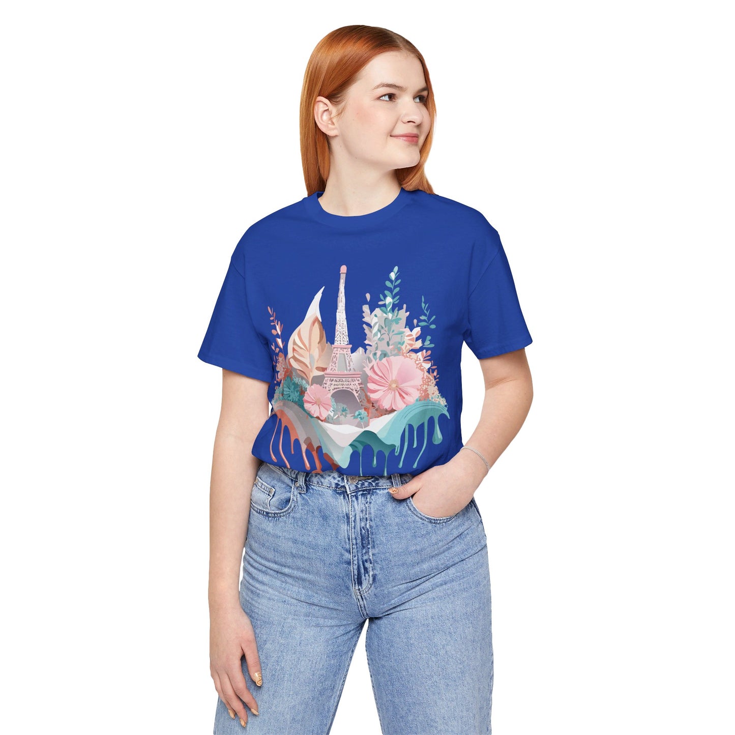 Natural Cotton Tee Shirt - Beautiful Places Collection - Paris Printify