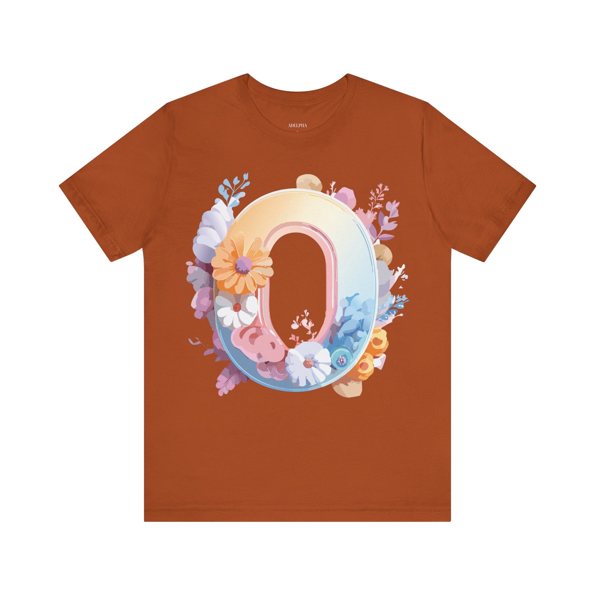 Natural Cotton Tee Shirt - Letters Collection - O Printify