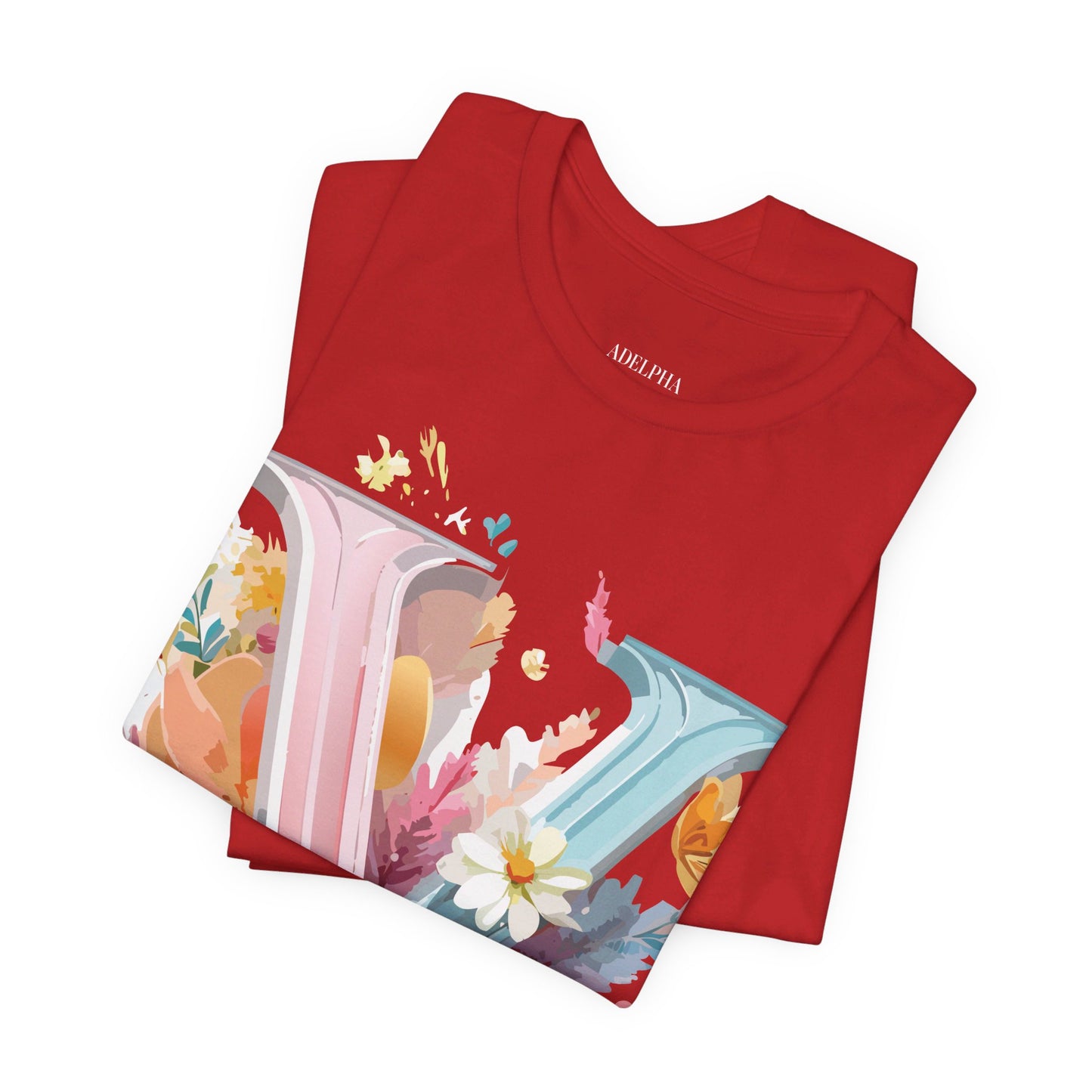 Natural Cotton Tee Shirt - Letters Collection - V Printify
