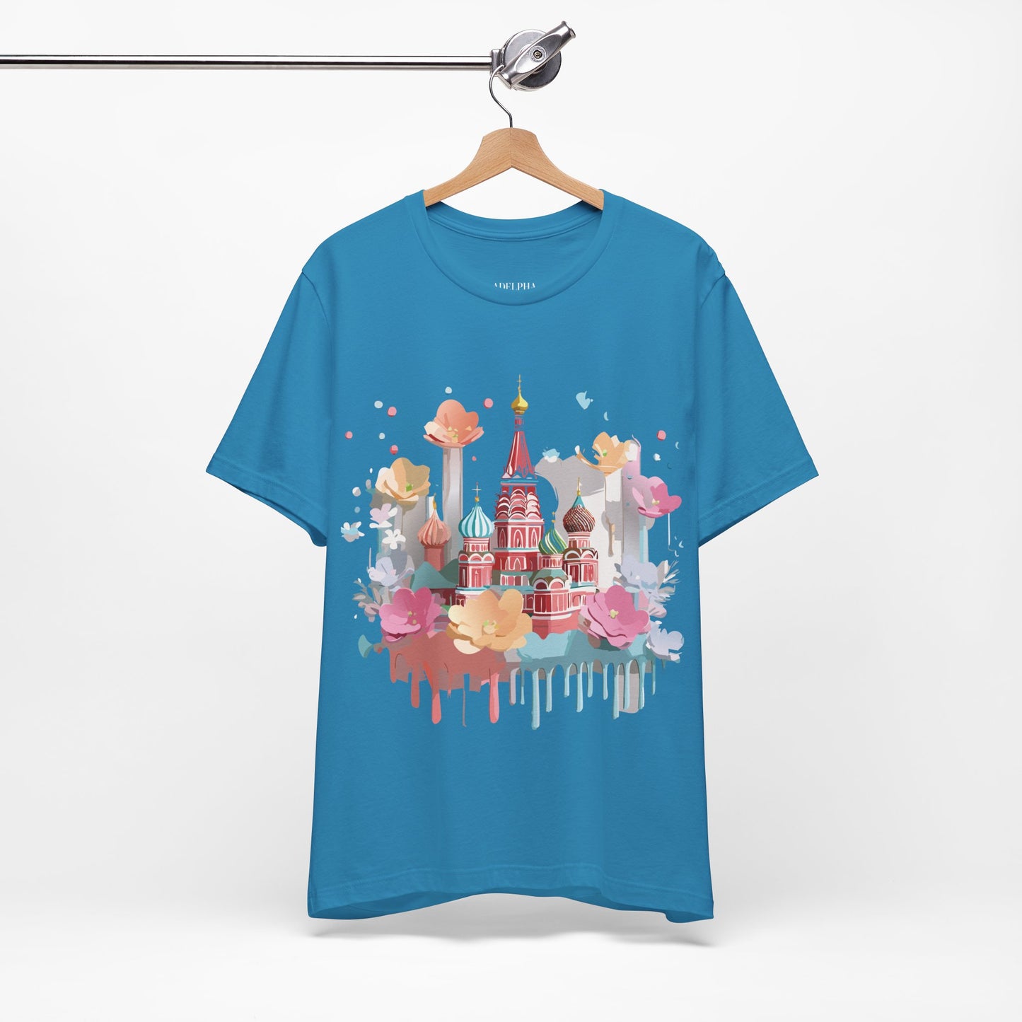 Natural Cotton Tee Shirt - Beautiful Places Collection - Moscow Printify