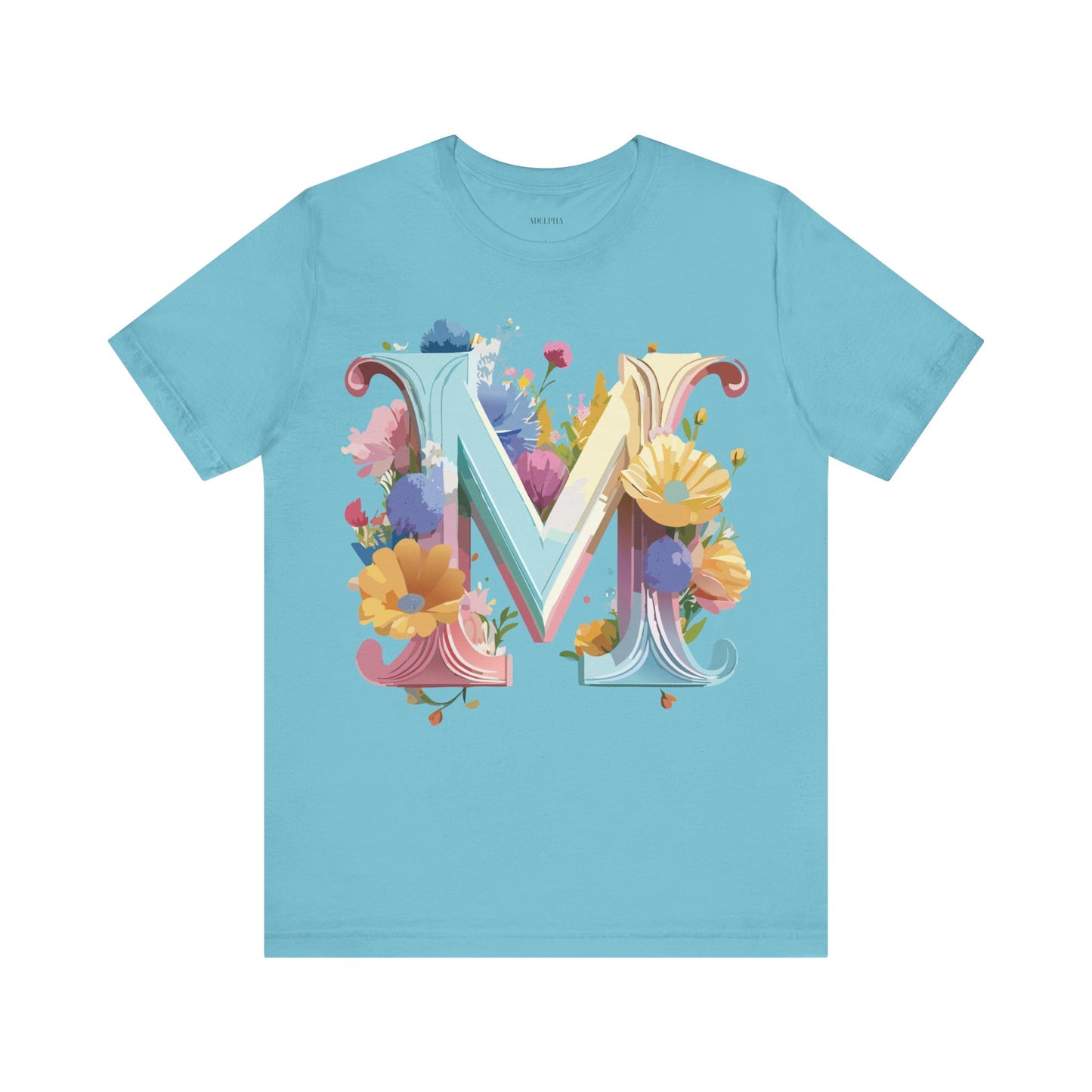 Natural Cotton Tee Shirt - Letters Collection - M Printify