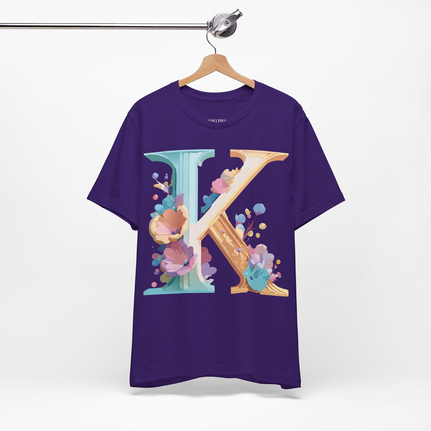 Natural Cotton Tee Shirt - Letters Collection - K Printify