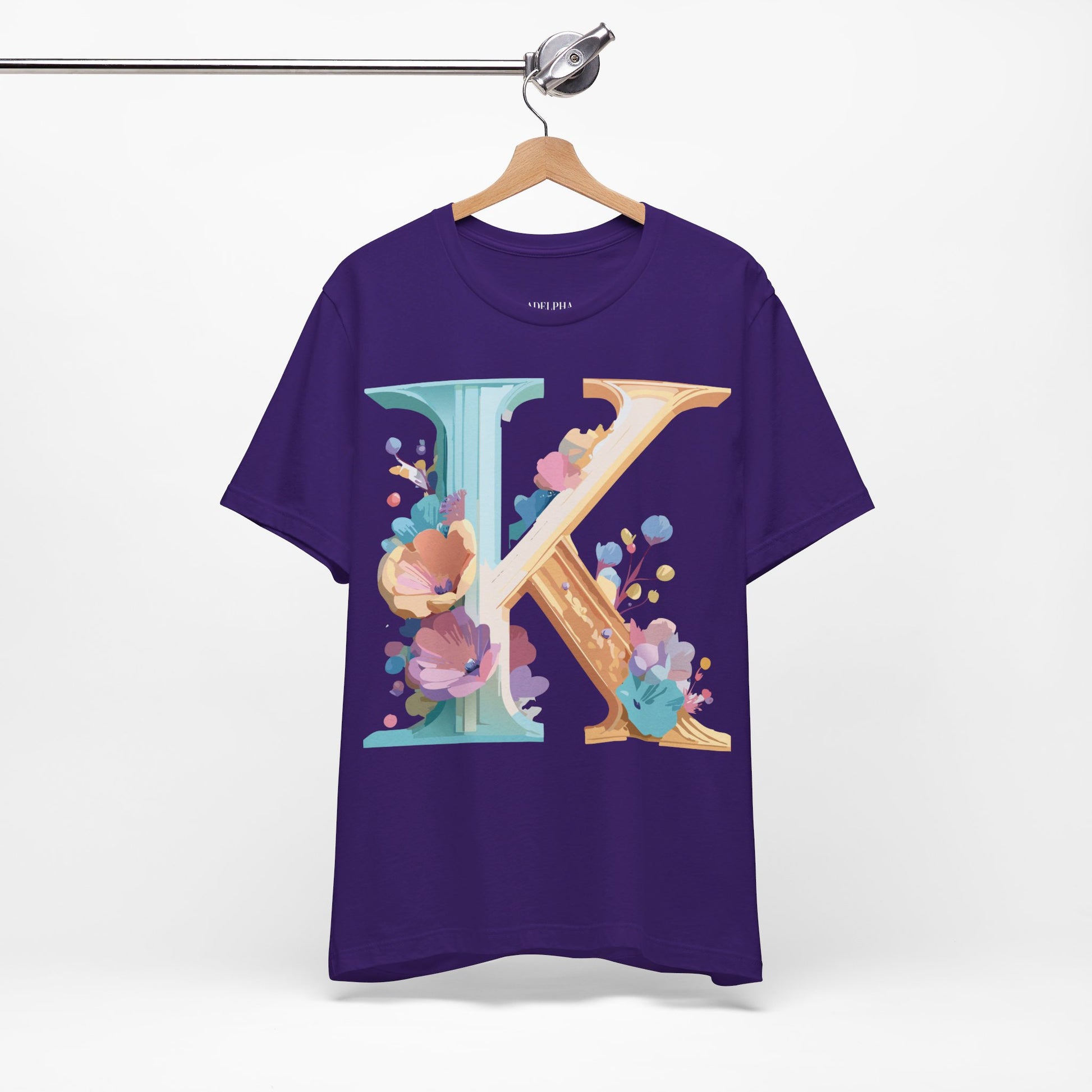 Natural Cotton Tee Shirt - Letters Collection - K Printify