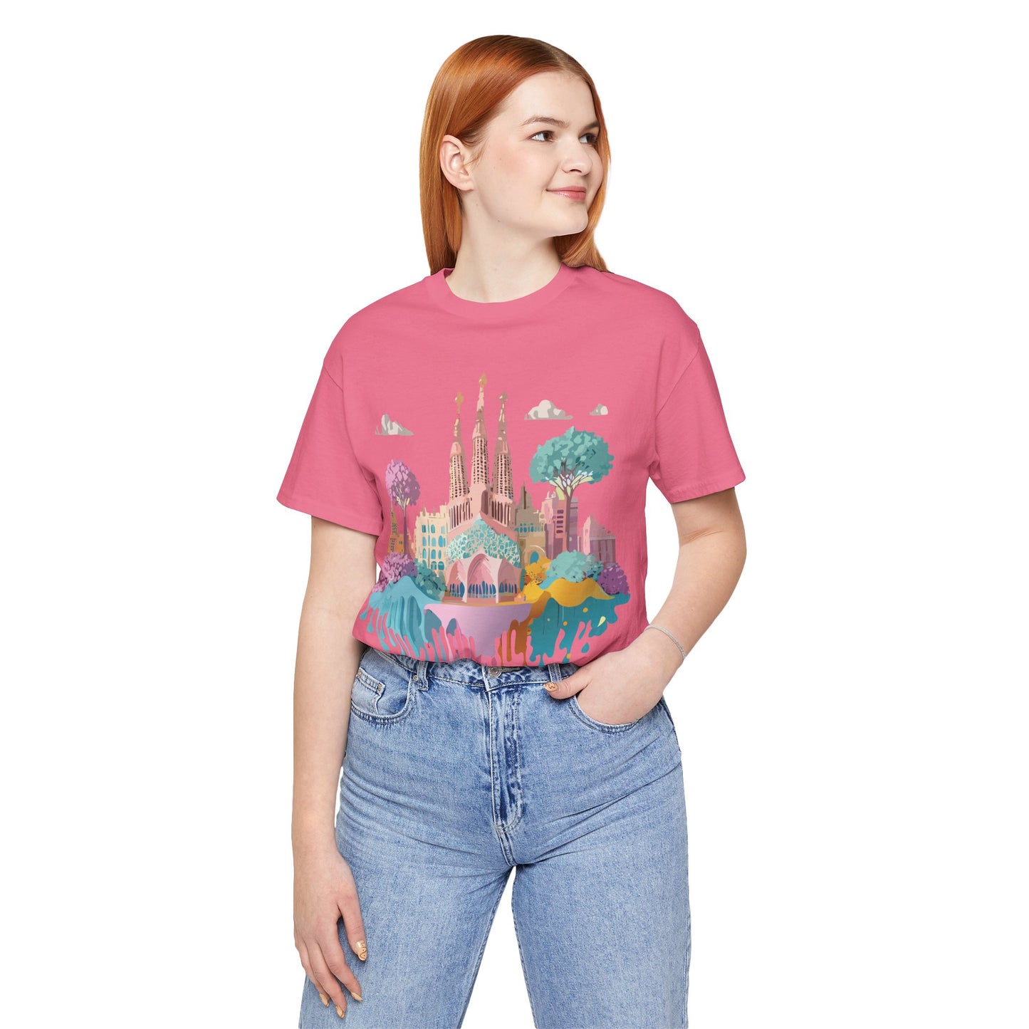 Tourist Shirt, Shirt with Barcelona - ADELPHA