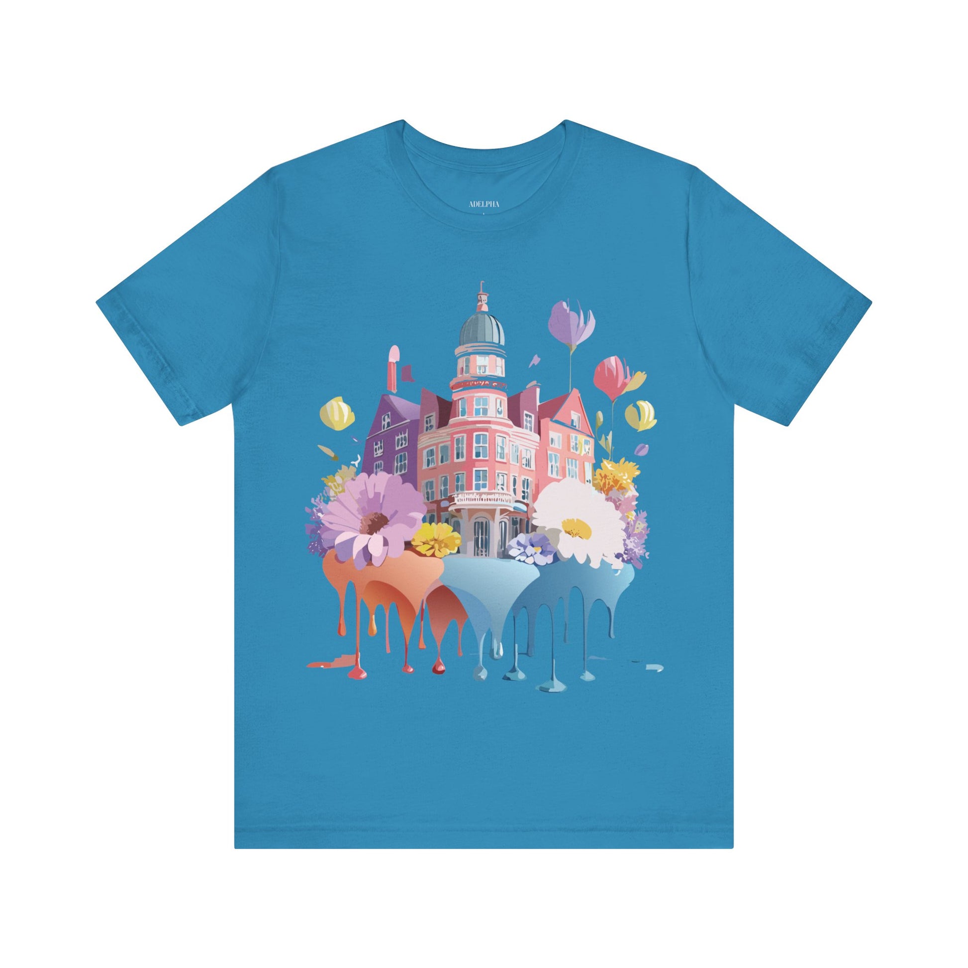 Natural Cotton Tee Shirt - Beautiful Places Collection - Amsterdam Printify