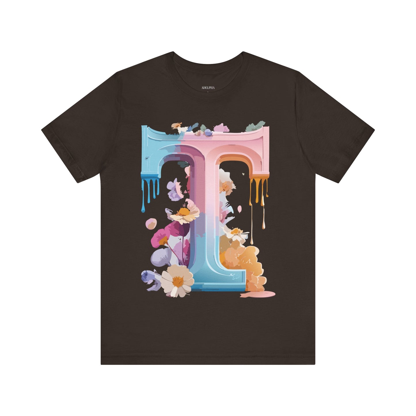 Natural Cotton Tee Shirt - Letters Collection - T Printify