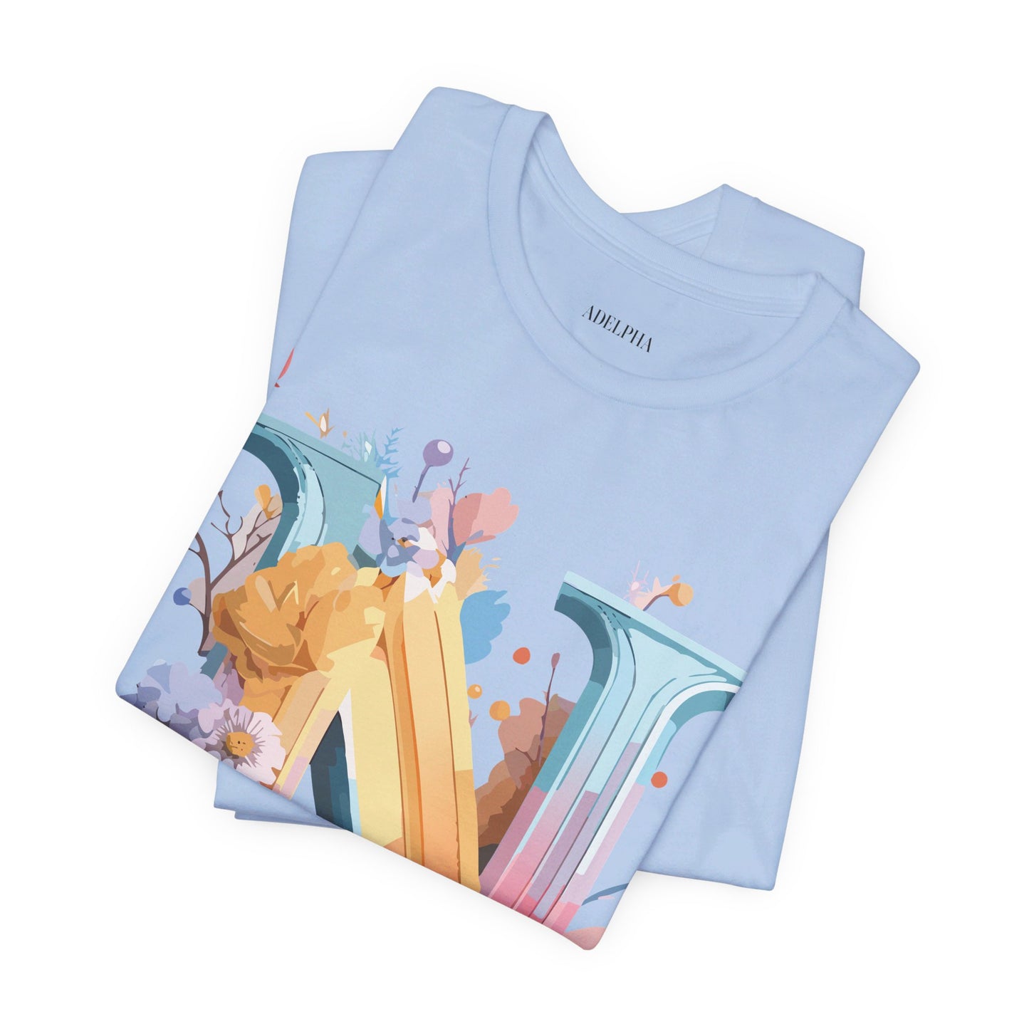 Natural Cotton Tee Shirt - Letters Collection - N Printify