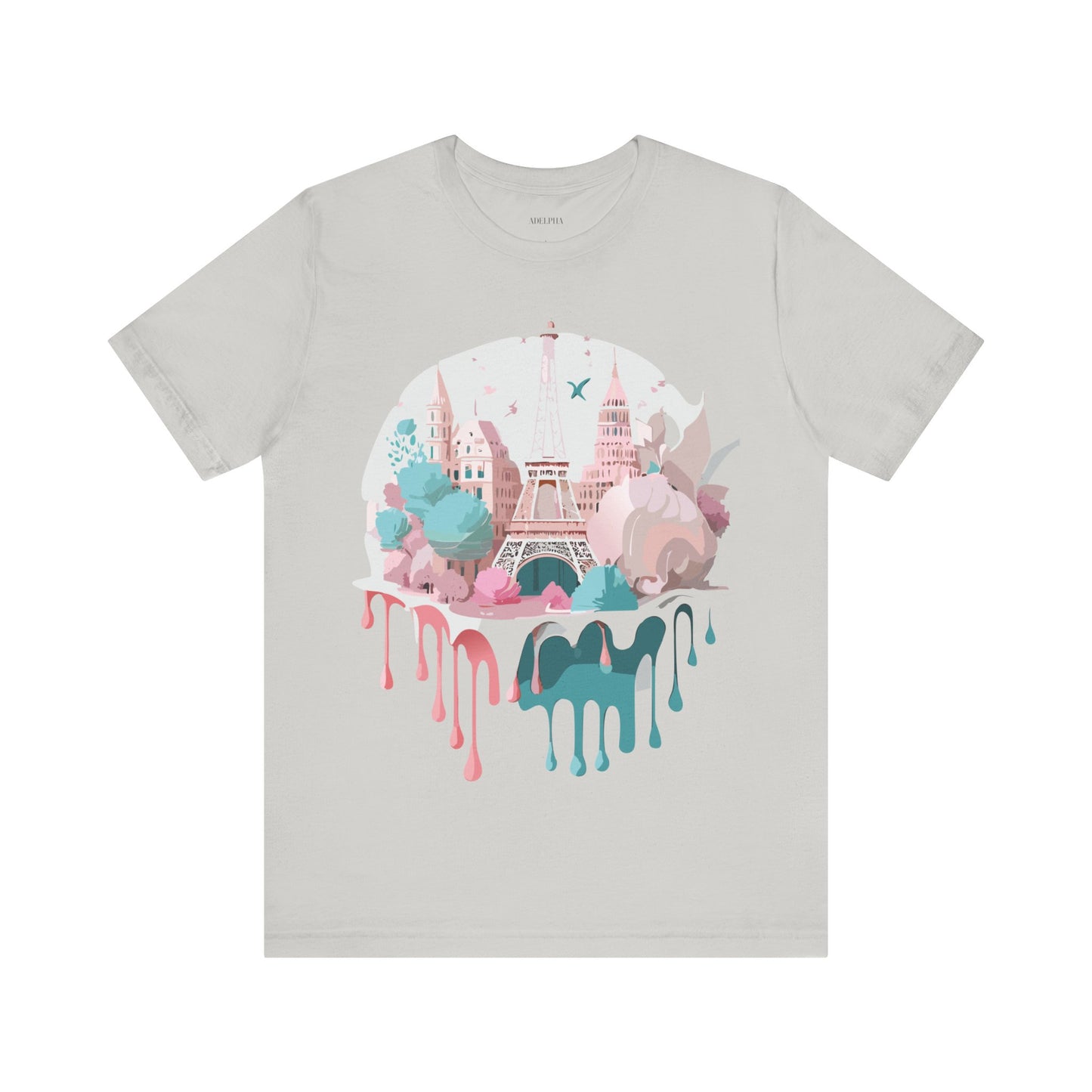 Natural Cotton Tee Shirt - Beautiful Places Collection - Paris Printify