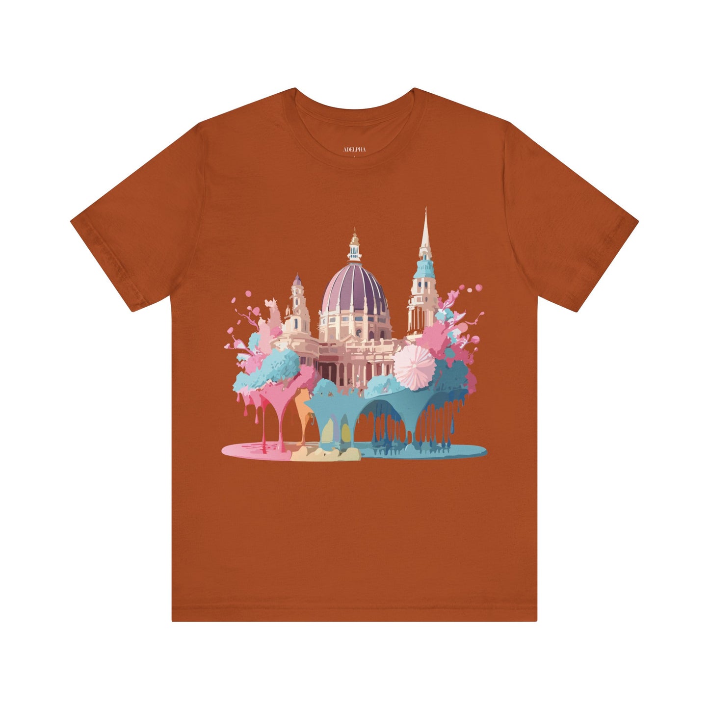 Natural Cotton Tee Shirt - Beautiful Places Collection - Vienna Printify