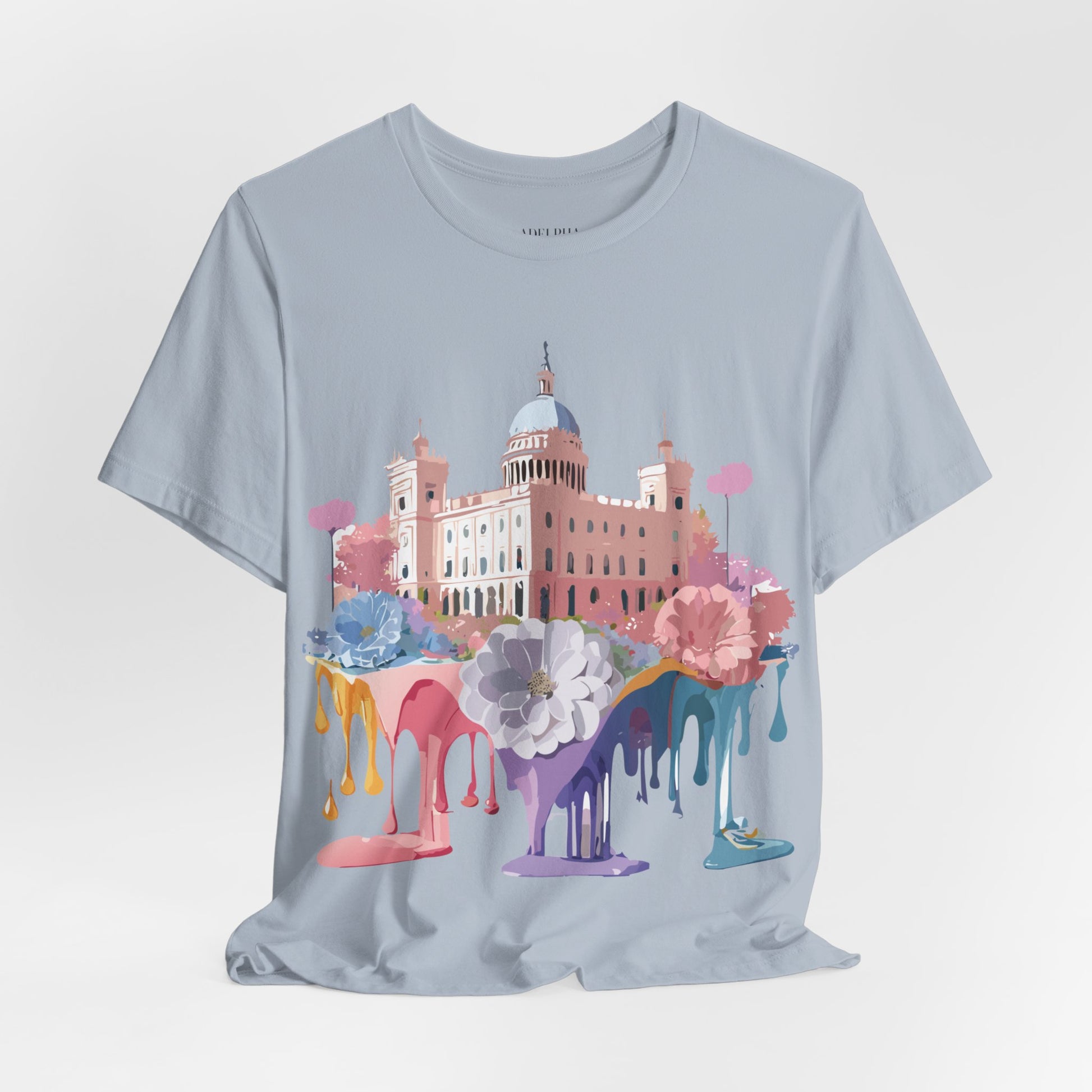 Natural Cotton Tee Shirt - Beautiful Places Collection - Madrid Printify