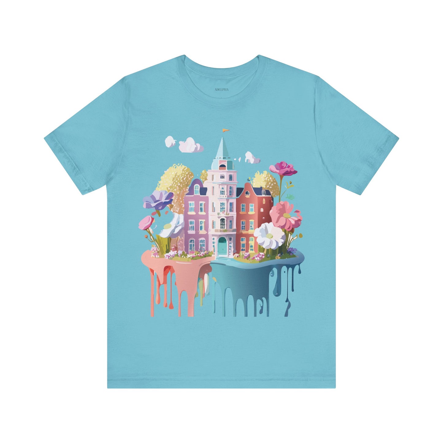 Natural Cotton Tee Shirt - Beautiful Places Collection - Amsterdam Printify