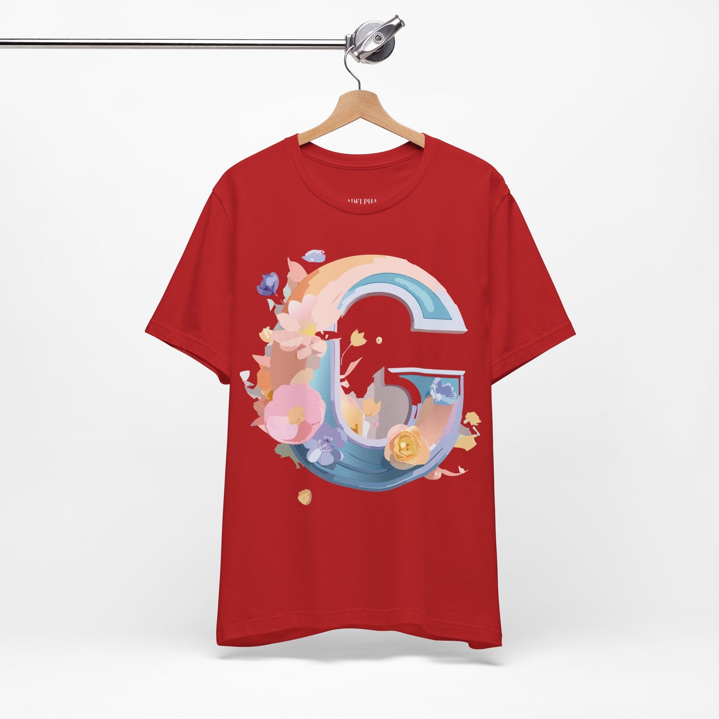 Natural Cotton Tee Shirt - Letters Collection - G Printify