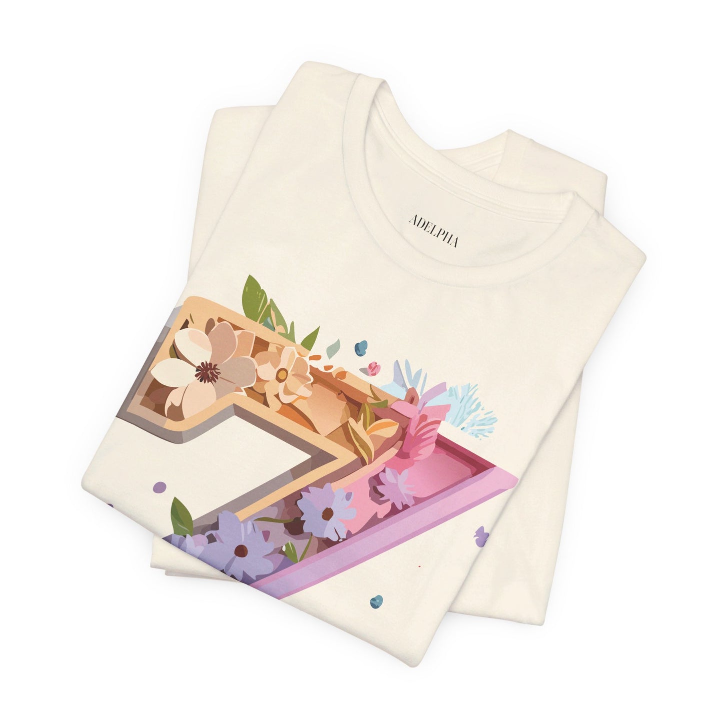 Natural Cotton Tee Shirt - Letters Collection - Z Printify