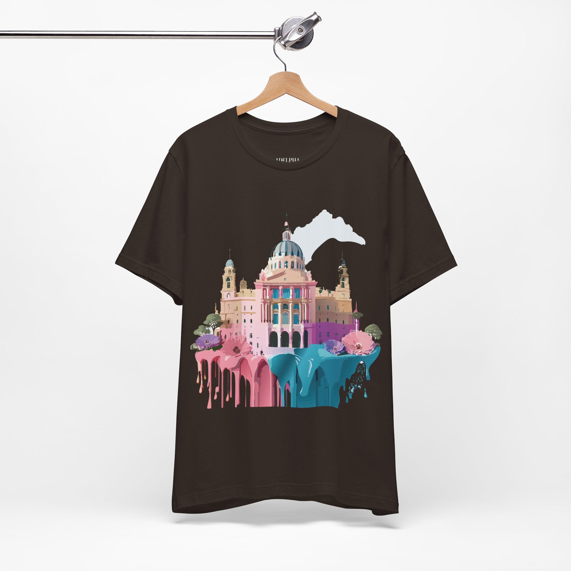 Natural Cotton Tee Shirt - Beautiful Places Collection - Madrid Printify