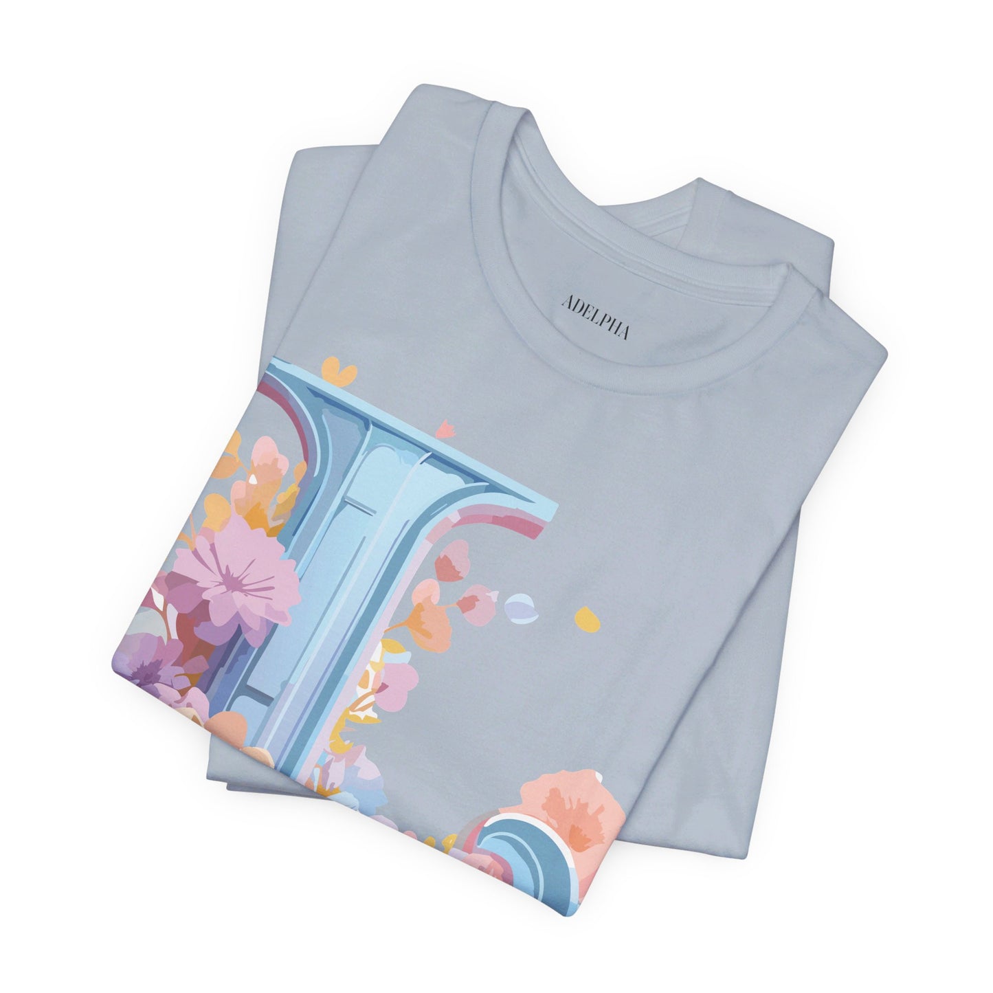 Natural Cotton Tee Shirt - Letters Collection - L Printify