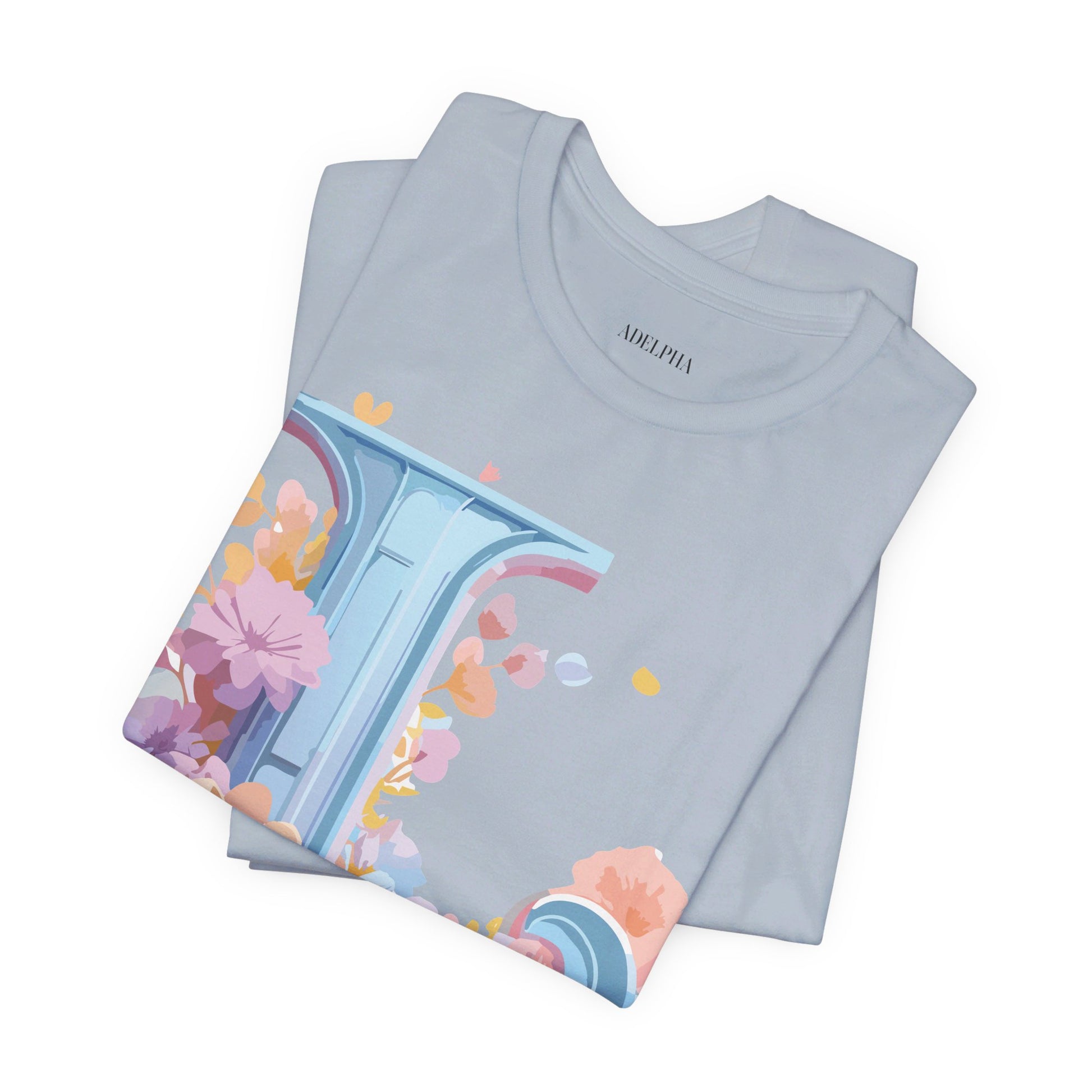 Natural Cotton Tee Shirt - Letters Collection - L Printify