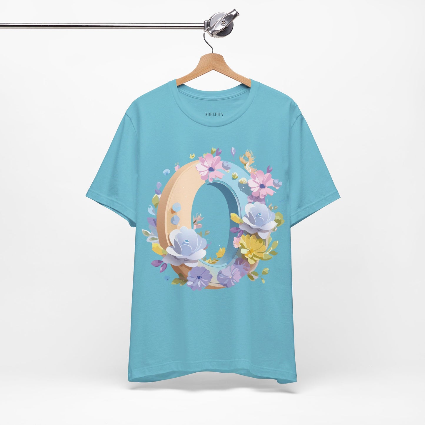Natural Cotton Tee Shirt - Letters Collection - O Printify