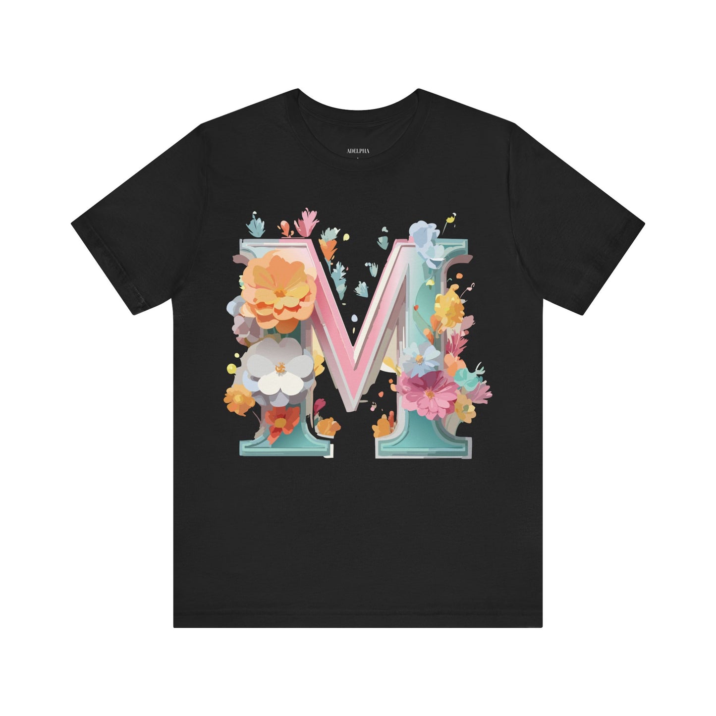 Natural Cotton Tee Shirt - Letters Collection - M Printify