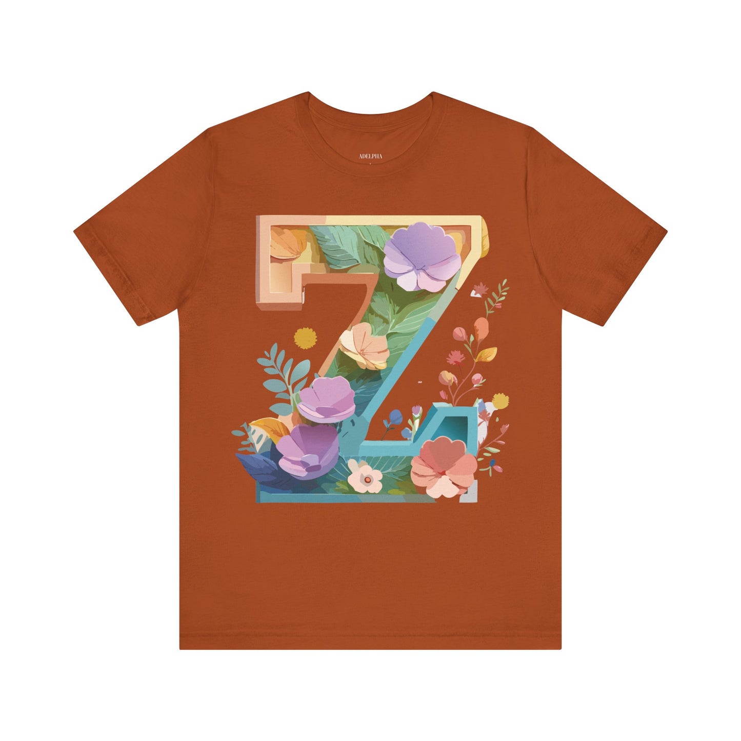 Natural Cotton Tee Shirt - Letters Collection - Z Printify