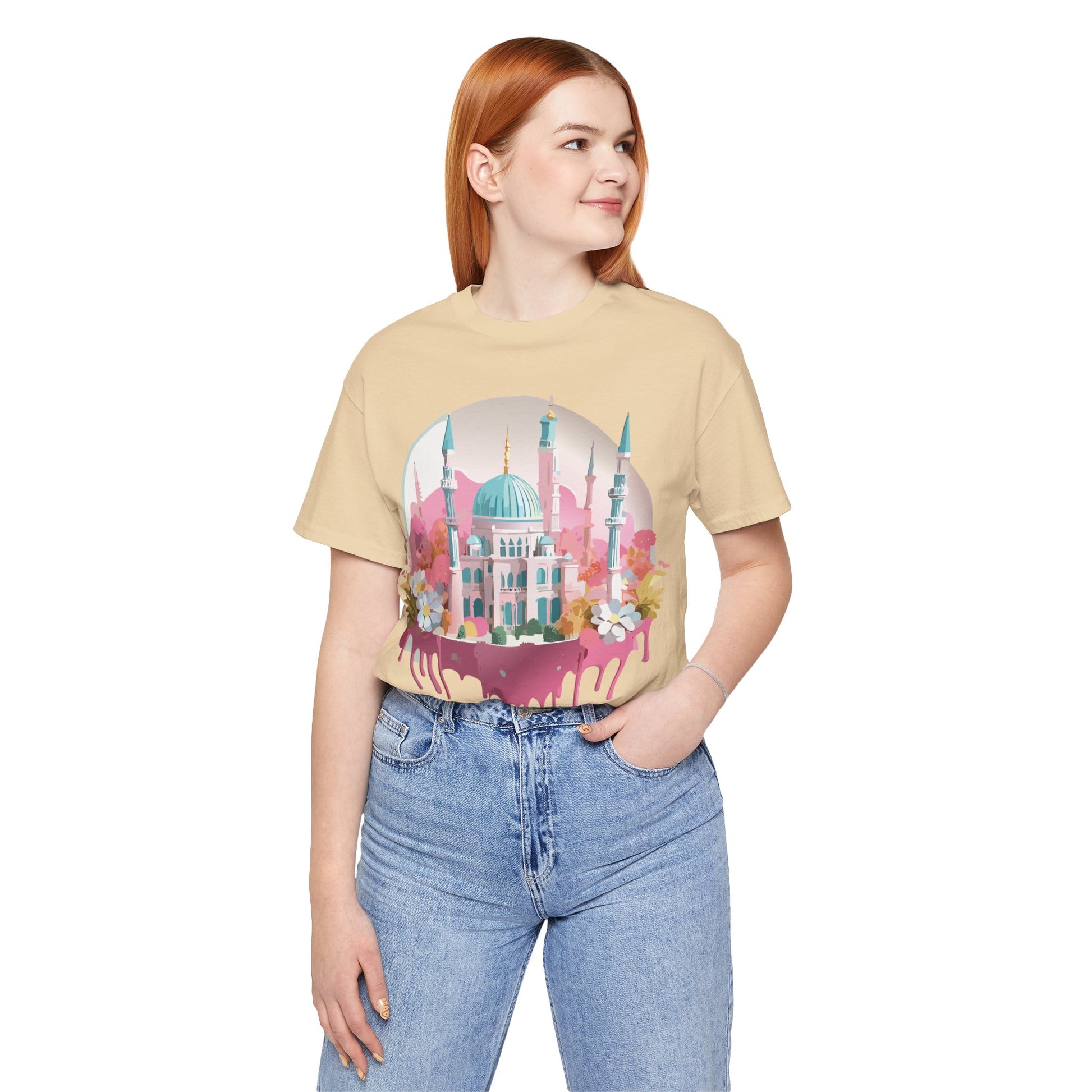Natural Cotton Tee Shirt - Istanbul, Turkey Printify