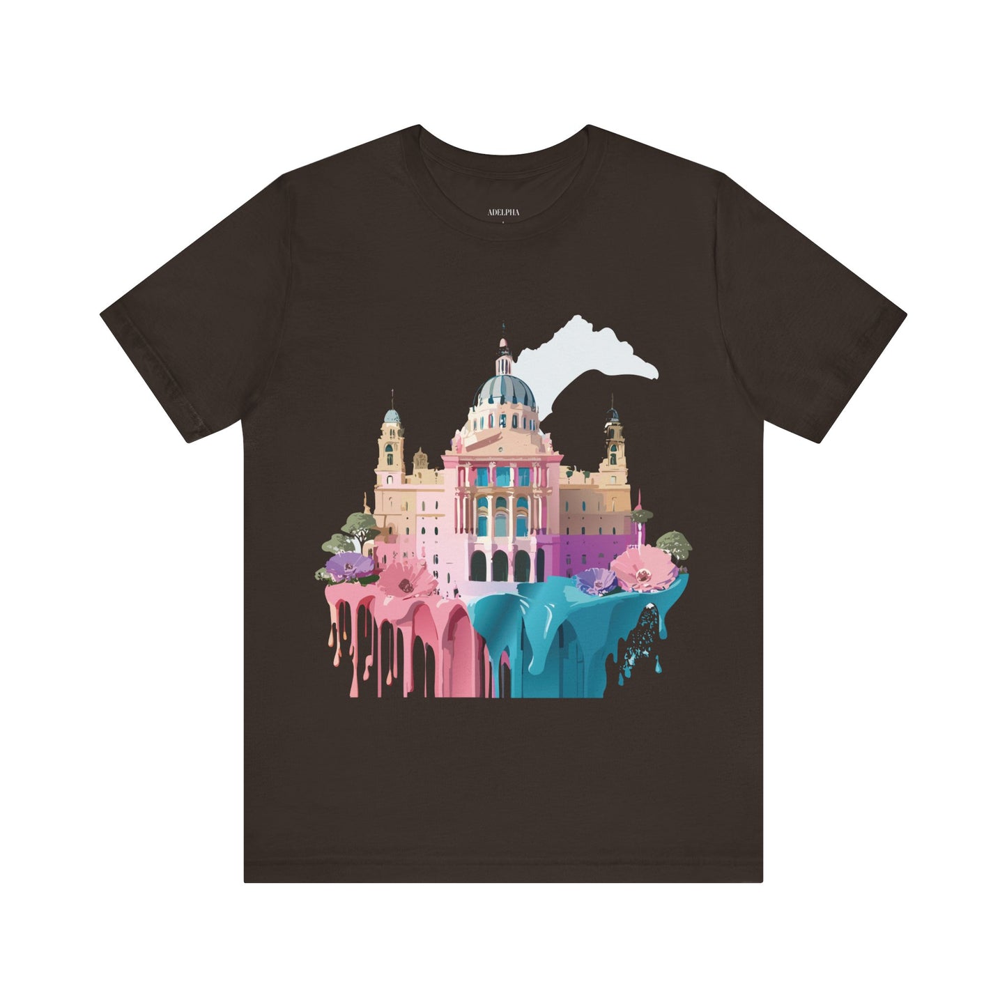 Natural Cotton Tee Shirt - Beautiful Places Collection - Madrid Printify